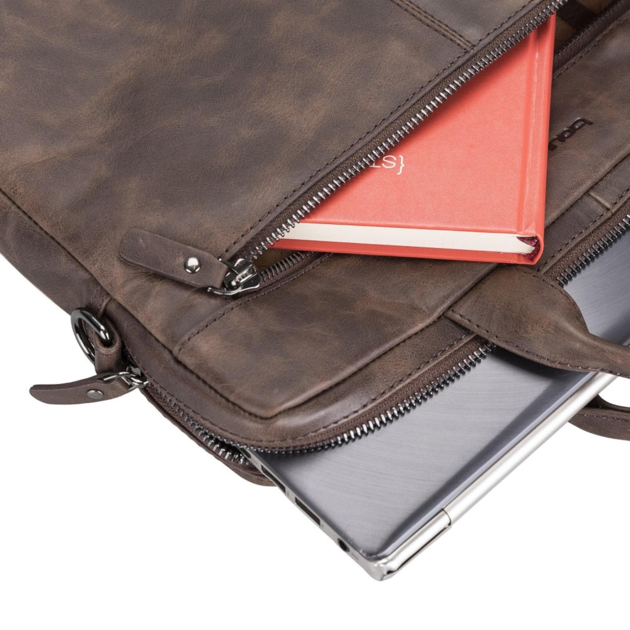 Apollo Leather Business Briefcase / Laptop Case 16"
