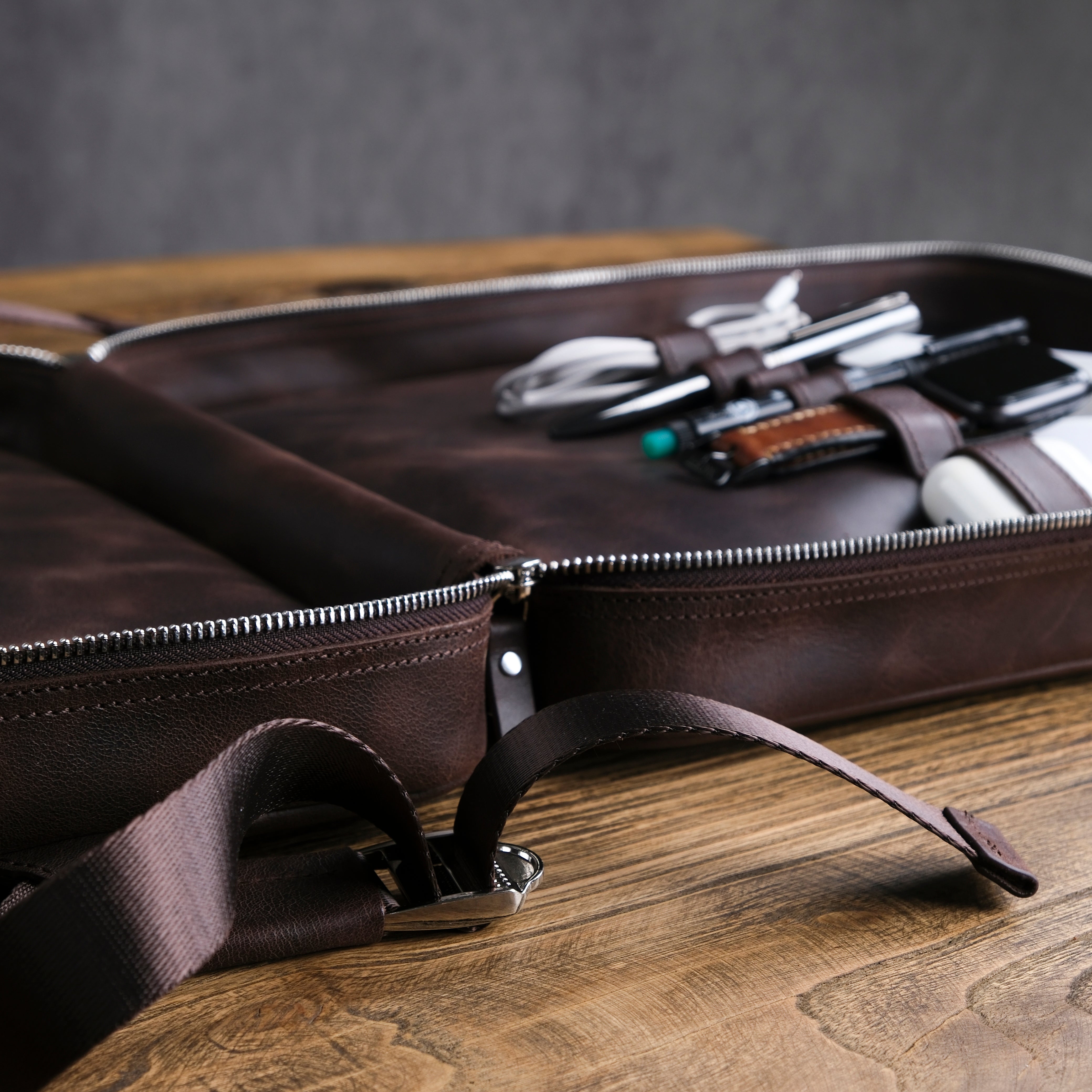 Genuine Leather Craft Proform Organizer Backpack