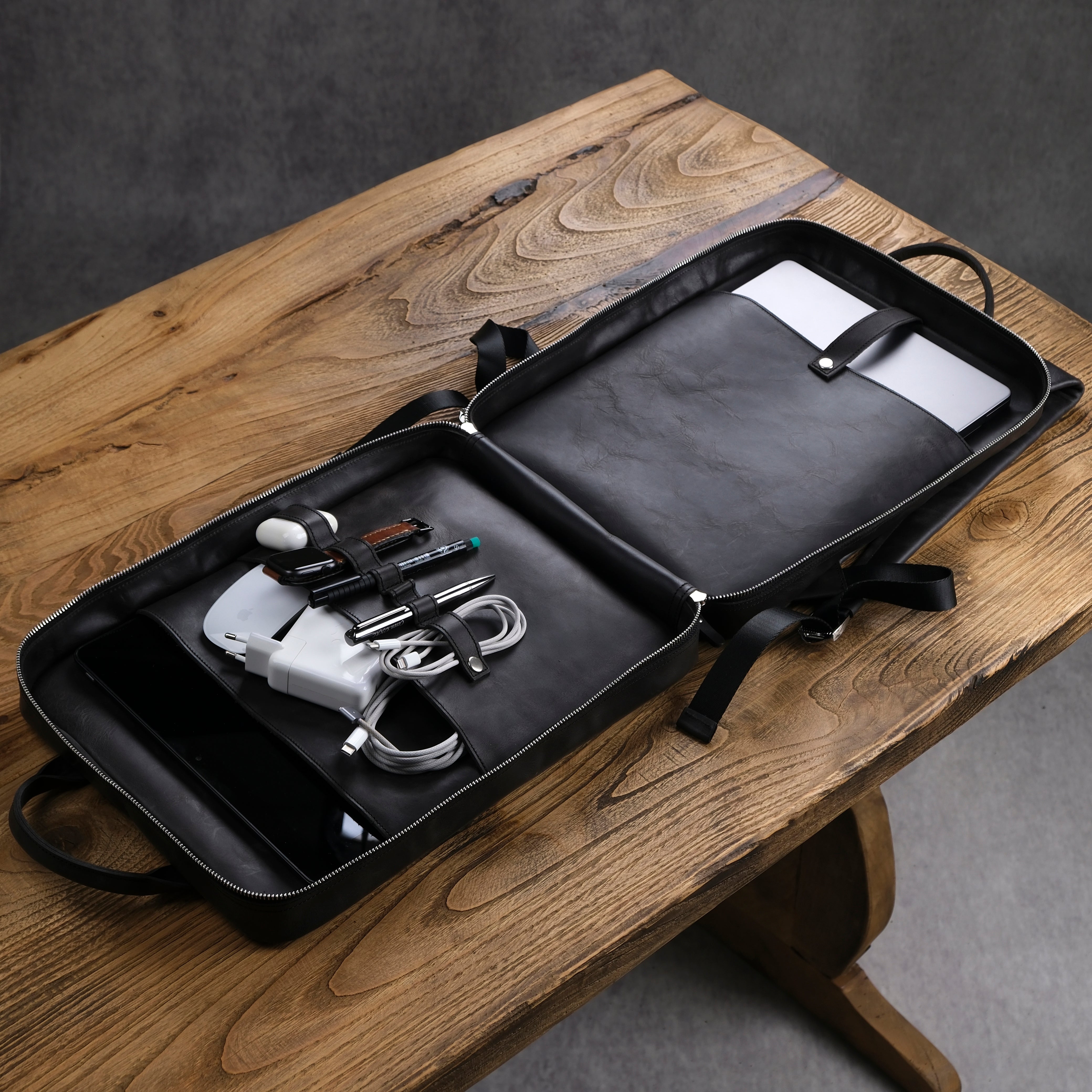 Genuine Leather Craft Proform Organizer Backpack