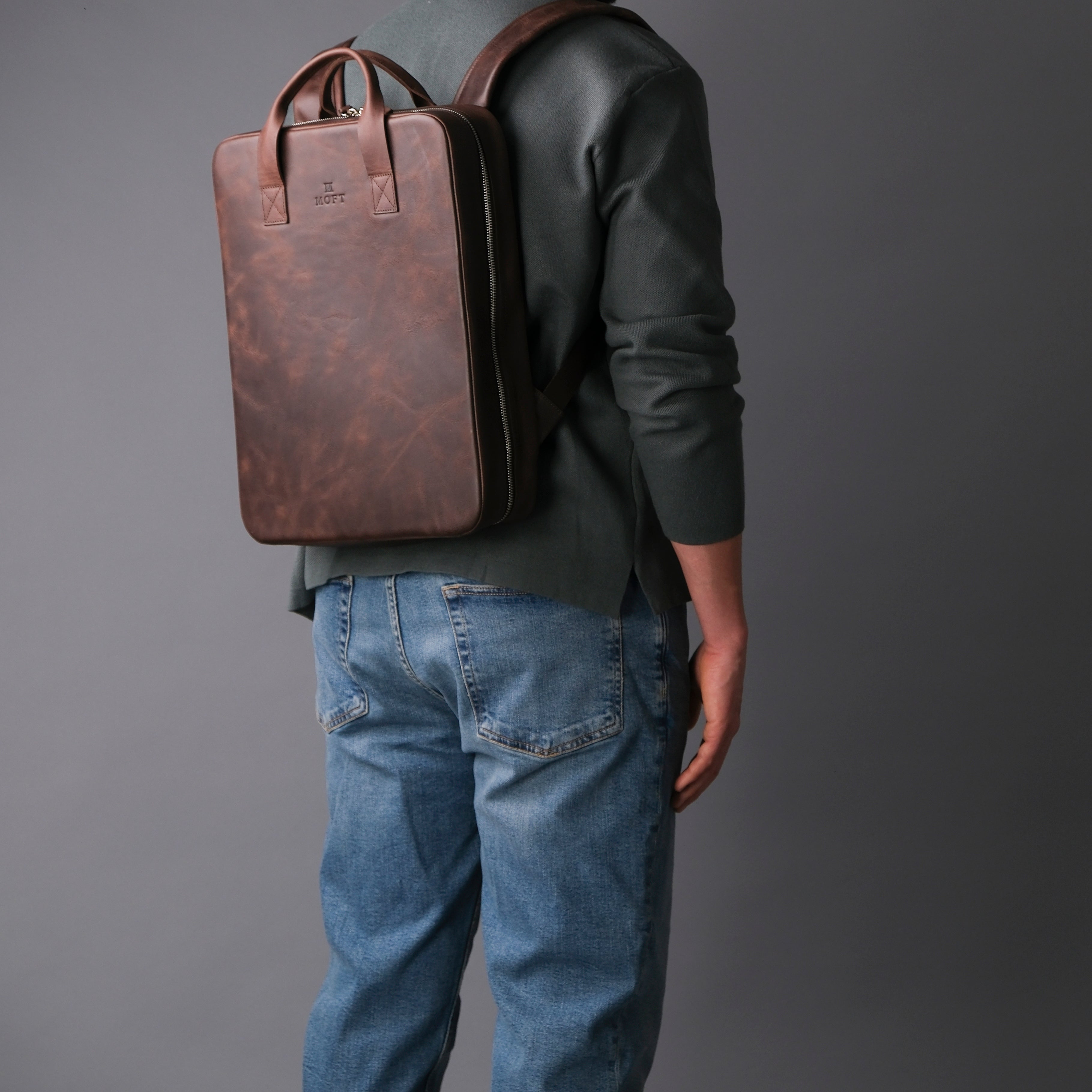 Genuine Leather Craft Proform Organizer Backpack