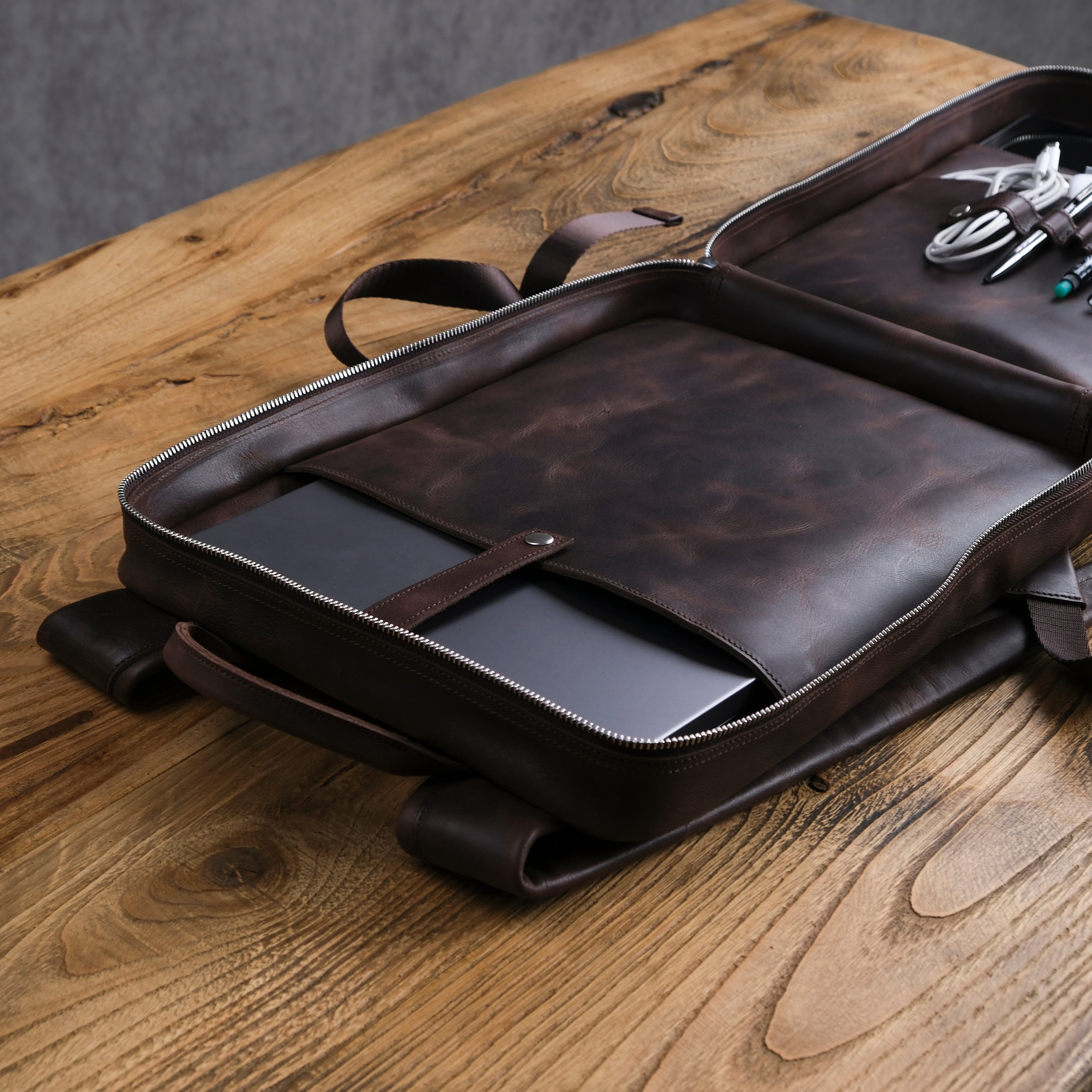 Genuine Leather Craft Proform Organizer Backpack