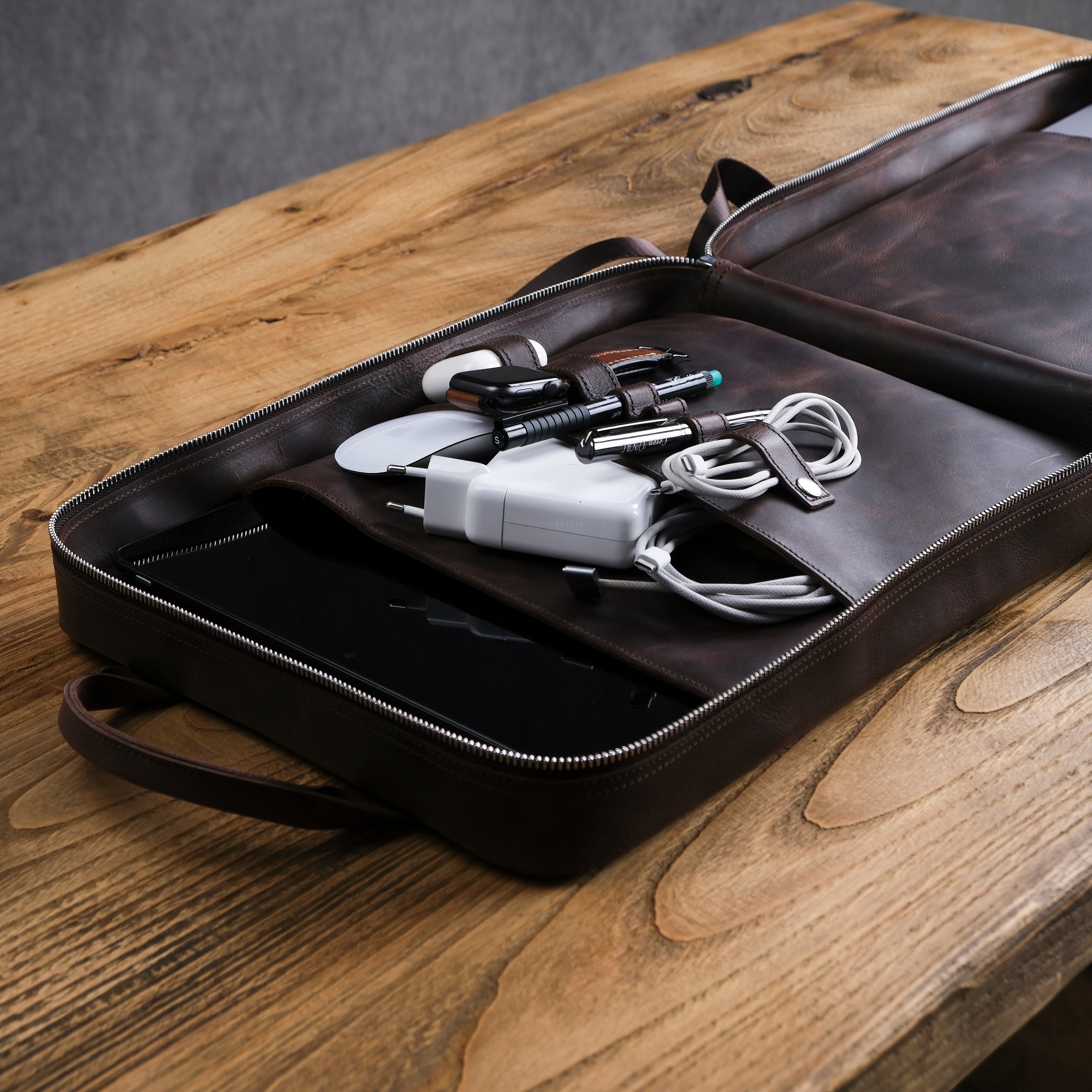 Genuine Leather Craft Proform Organizer Backpack