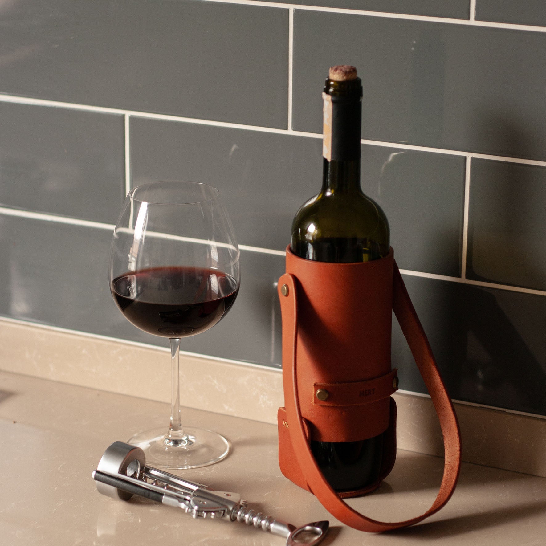 Wine Carrying Bag / Leather Wine Case