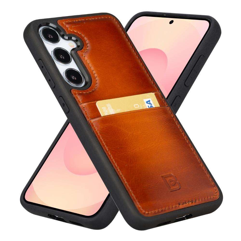 Flex Cover Leather Samsung Galaxy S25 Plus Case with Card Holder