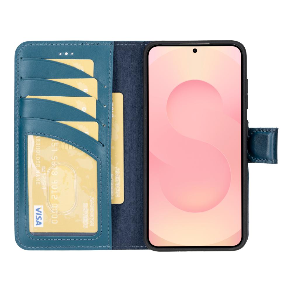 Magic Samsung Galaxy S25 Plus Leather Detachable Wallet Case