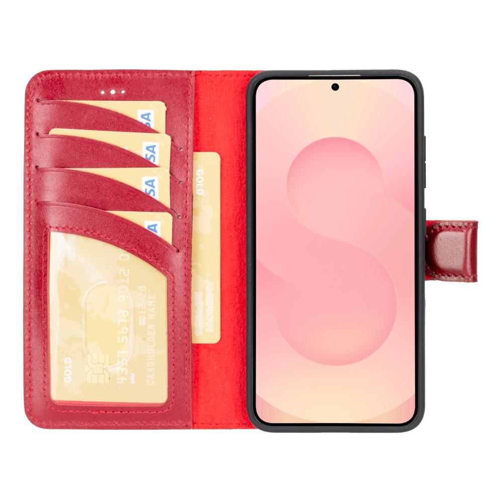 Magic Samsung Galaxy S25 Plus Leather Detachable Wallet Case