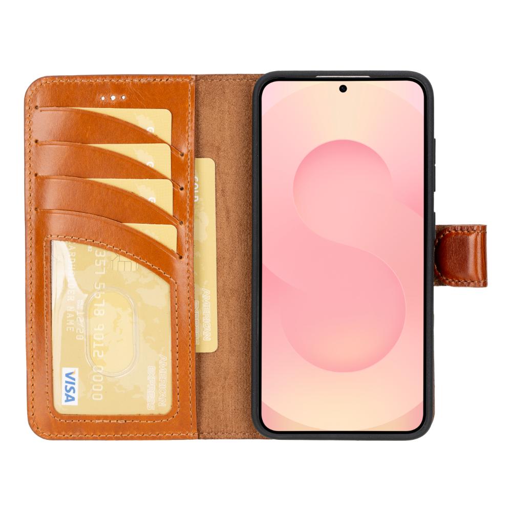 Magic Samsung Galaxy S25 Plus Leather Detachable Wallet Case