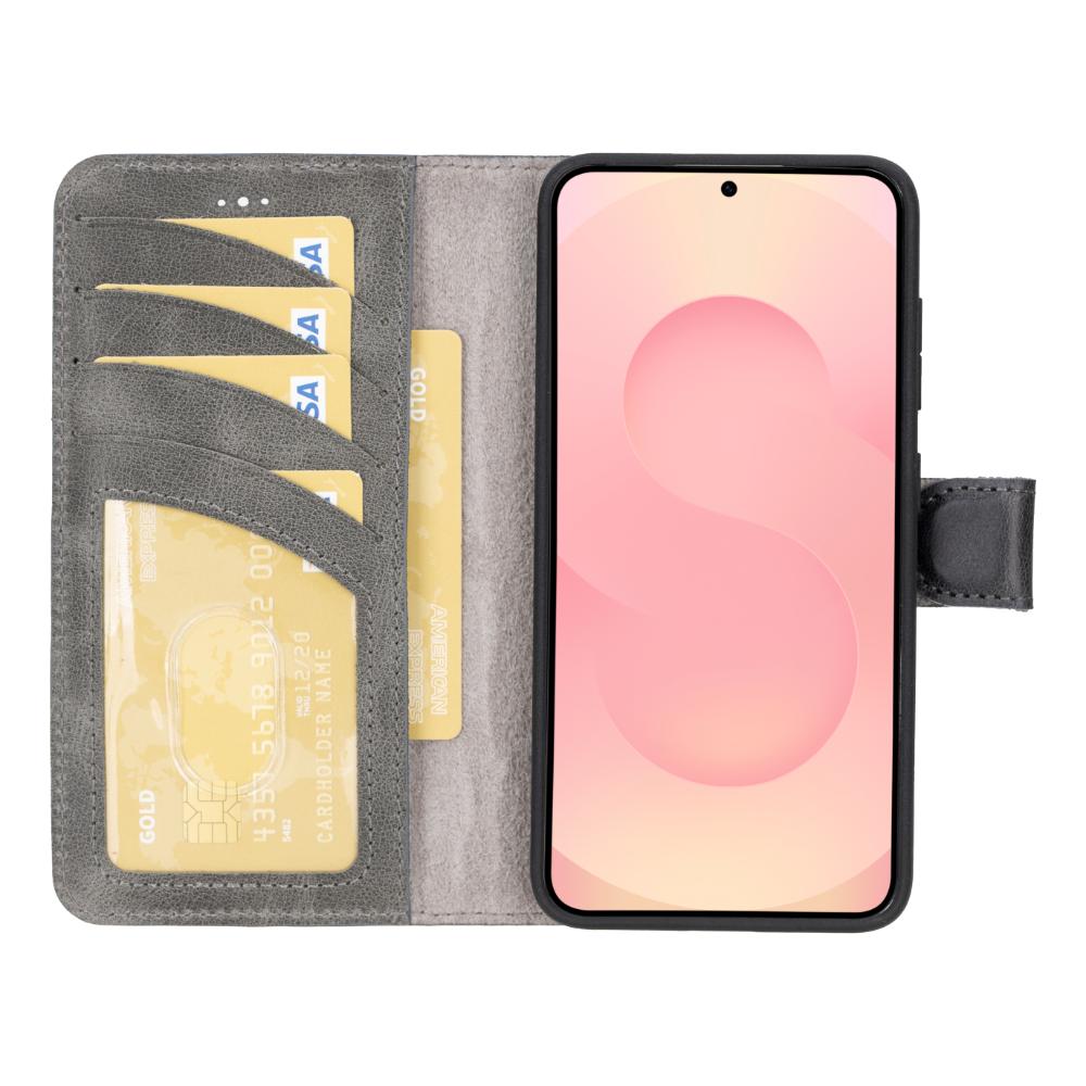 Magic Samsung Galaxy S25 Plus Leather Detachable Wallet Case