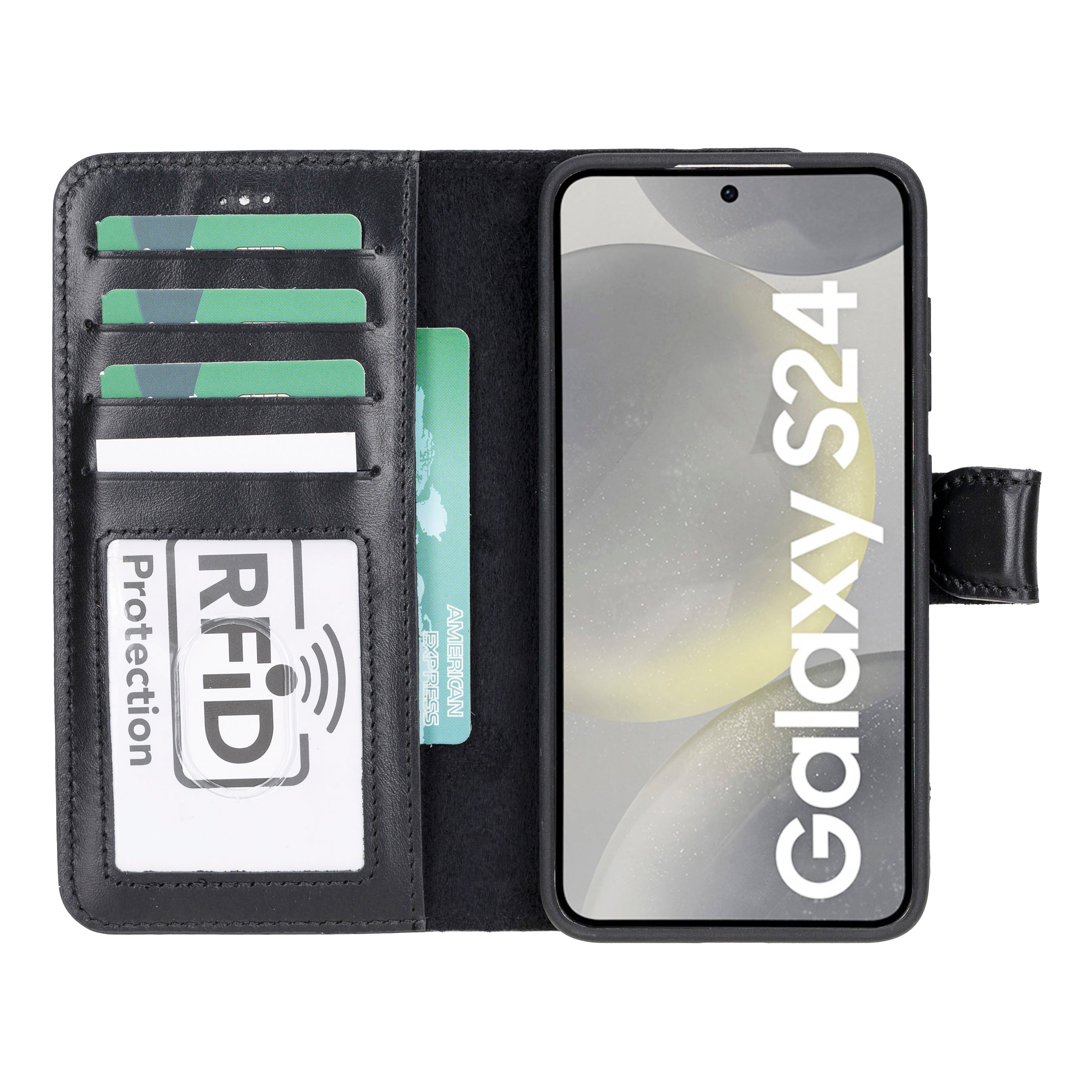 Magic Samsung Galaxy S24 Series Detachable Leather Wallet Case - MW
