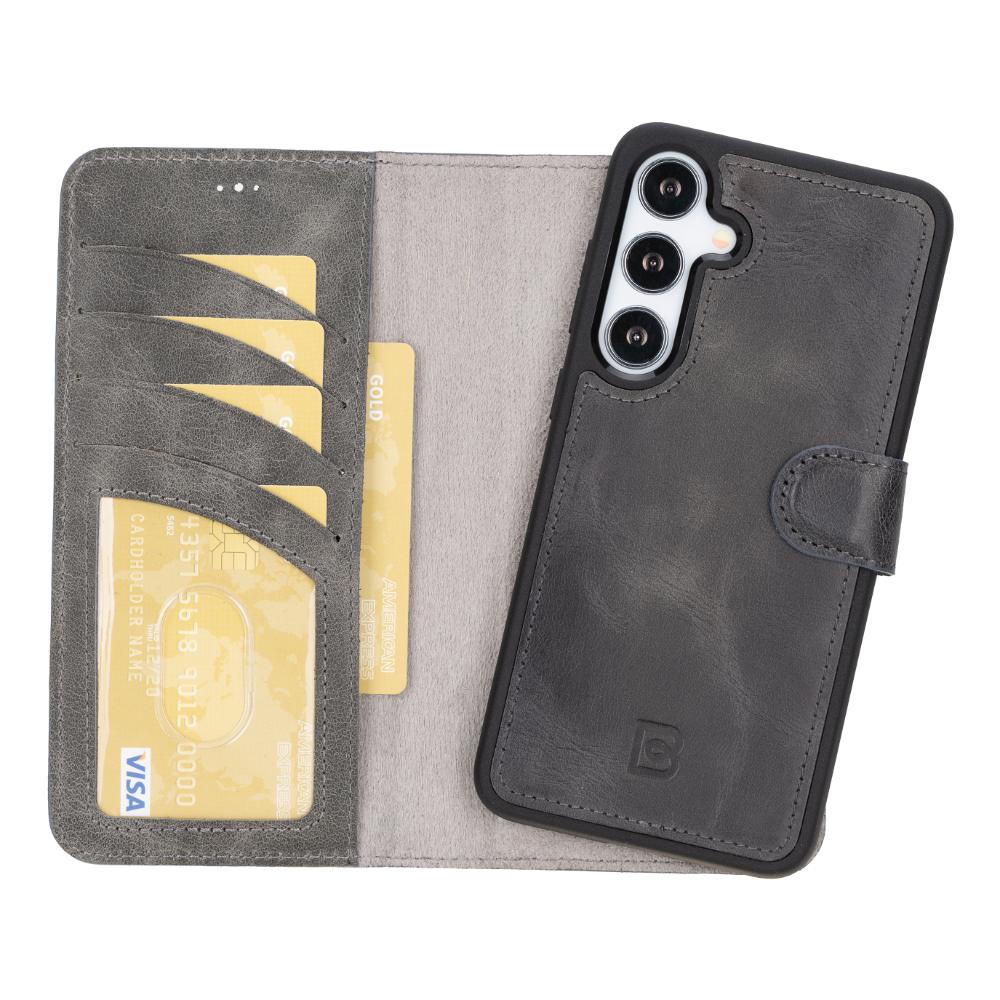 Magic Samsung Galaxy S25 Plus Leather Detachable Wallet Case
