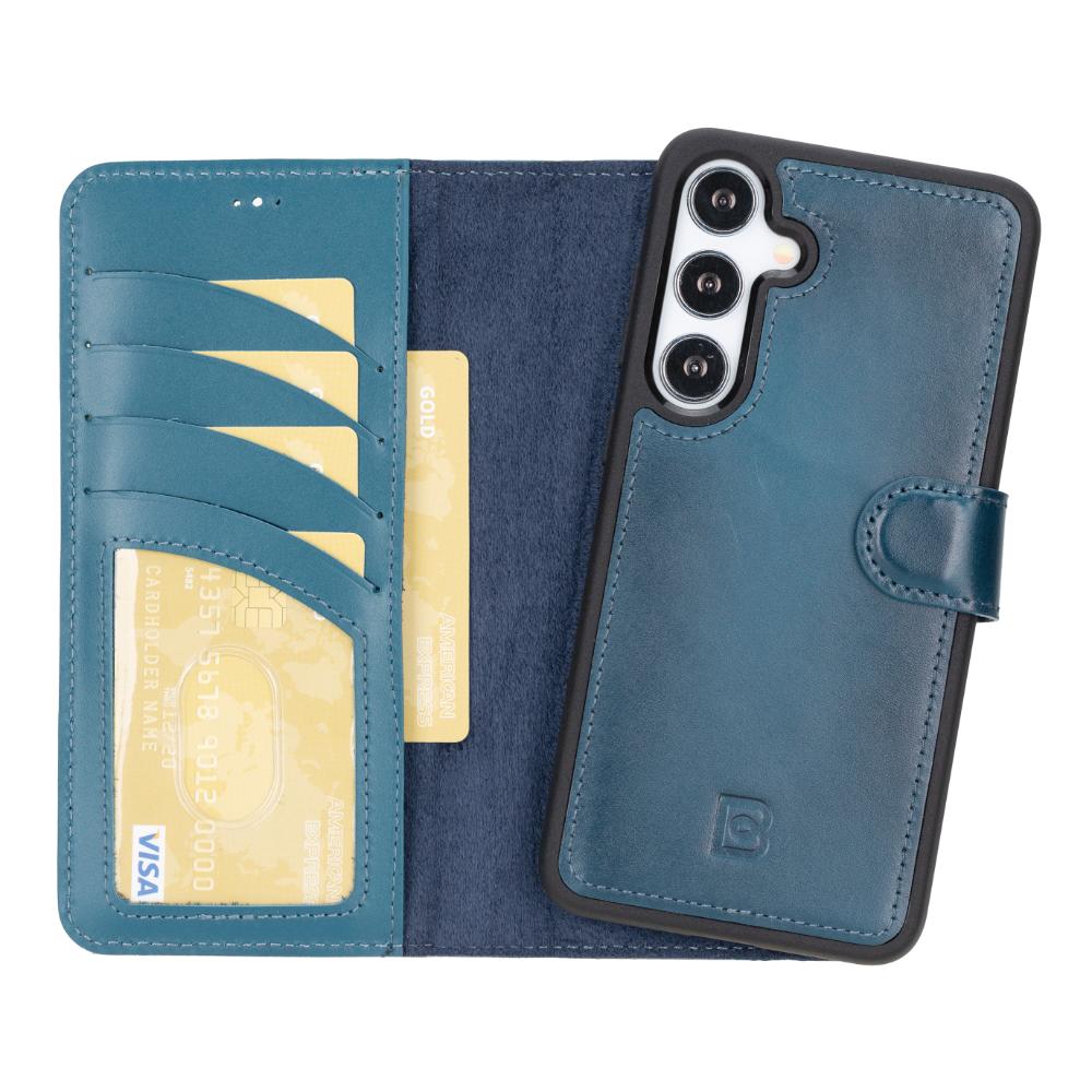 Magic Samsung Galaxy S25 Plus Leather Detachable Wallet Case