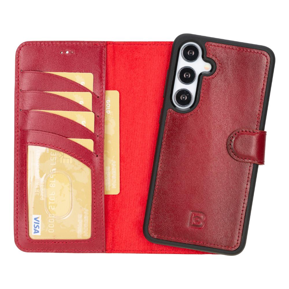 Magic Samsung Galaxy S25 Plus Leather Detachable Wallet Case