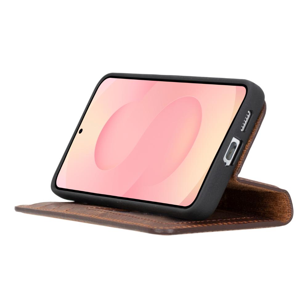 Magic Samsung Galaxy S25 Plus Leather Detachable Wallet Case