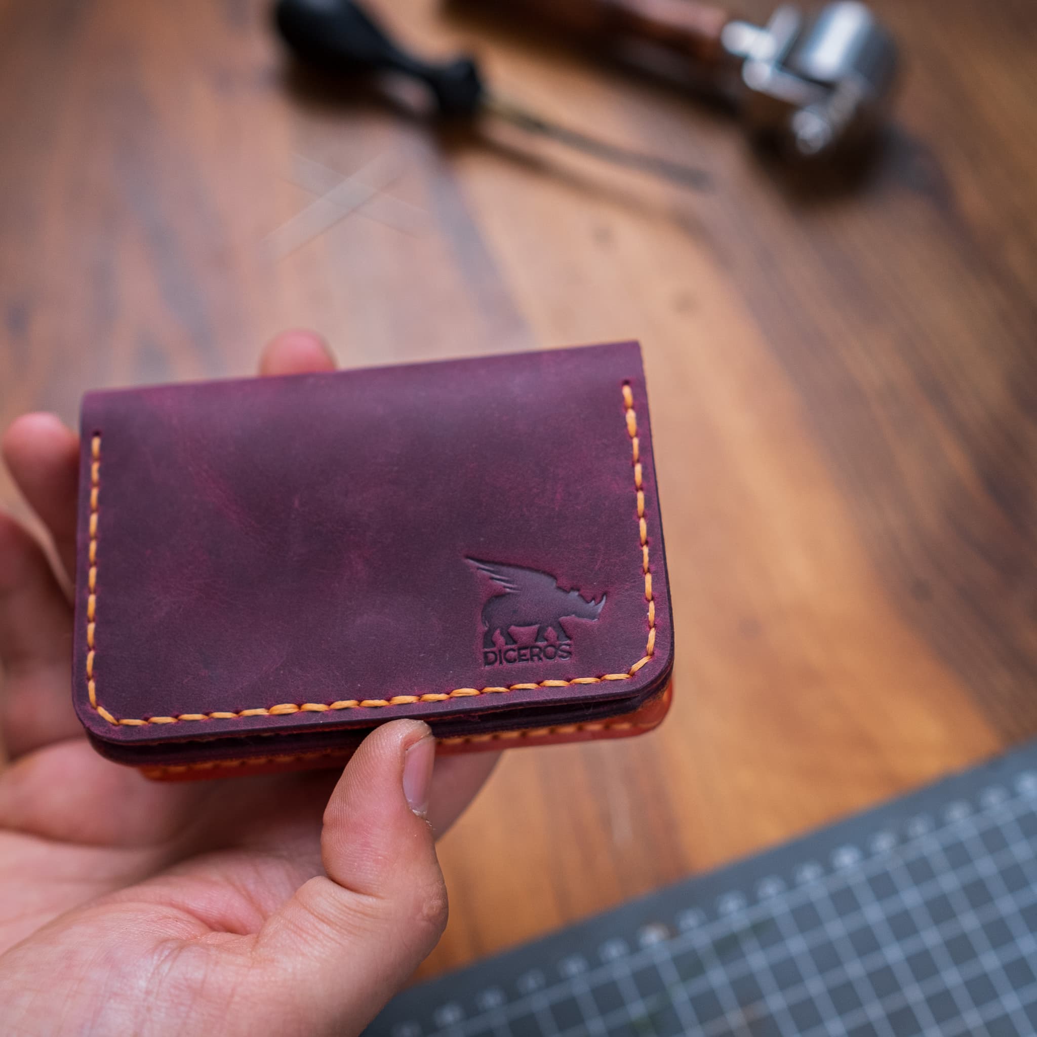Mini Palm Leather Wallet Little Brother In Law   Unique Gift Ideas   Boyfriend Gift   Girlfriend Gift   Father Gift