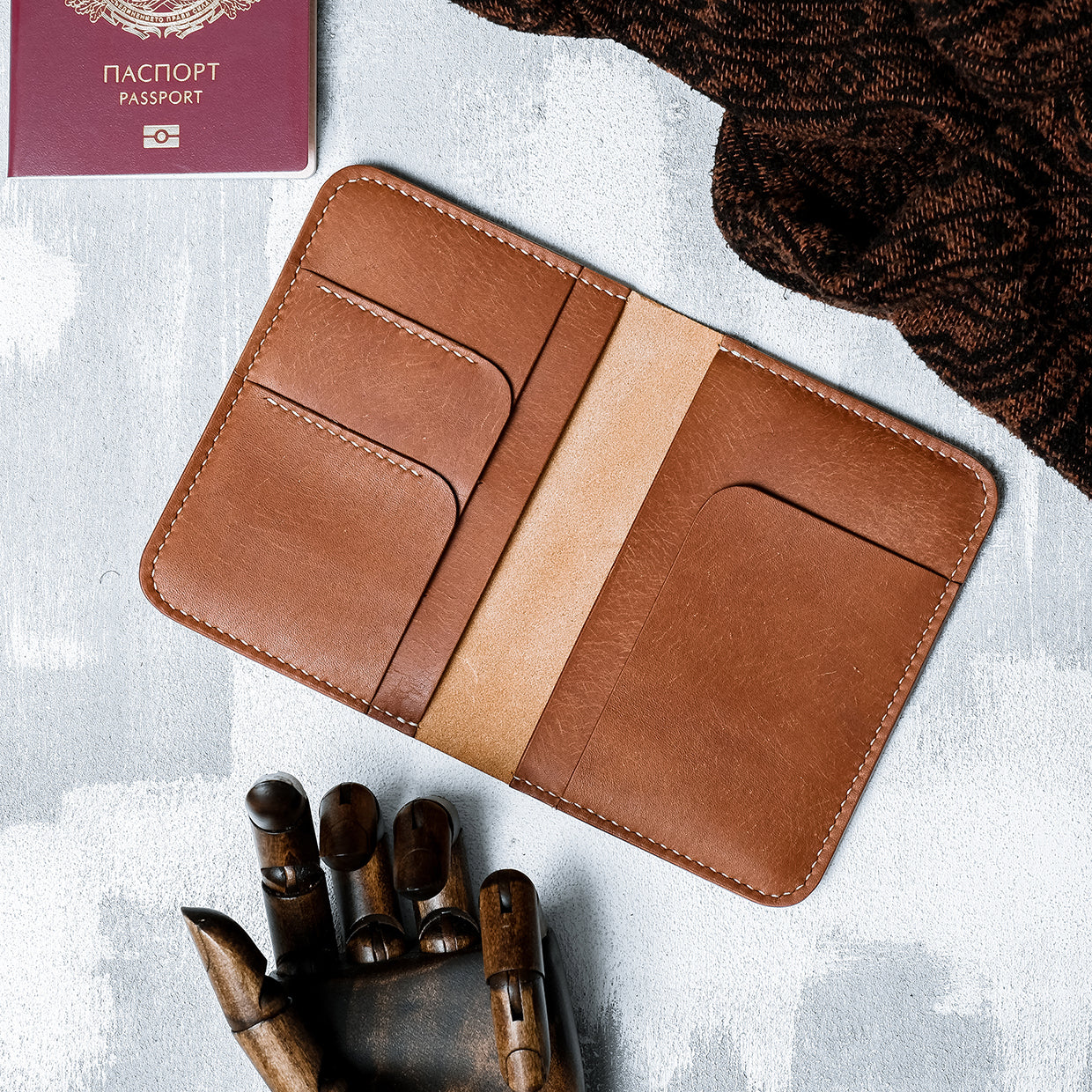 Leather Passport Wallet Exc. - Gift Inspirations