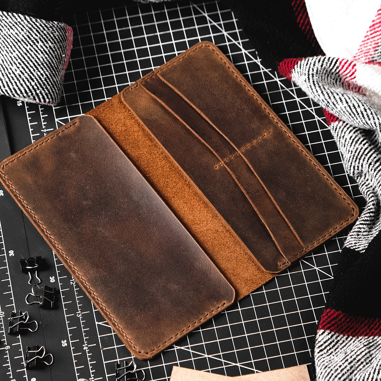 Leather long wallet v2 - Trendy Designs