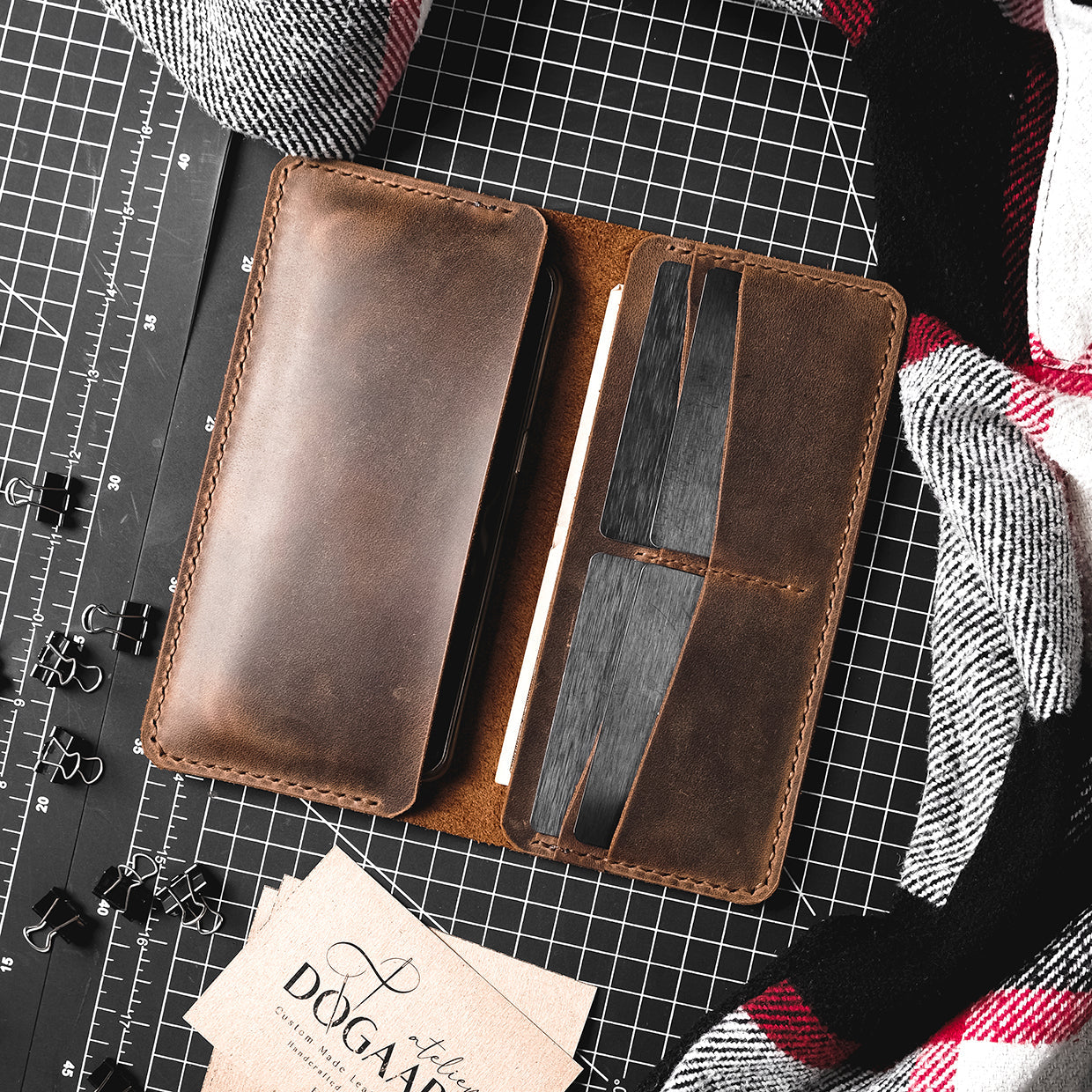 Leather long wallet v2 - Trendy Designs