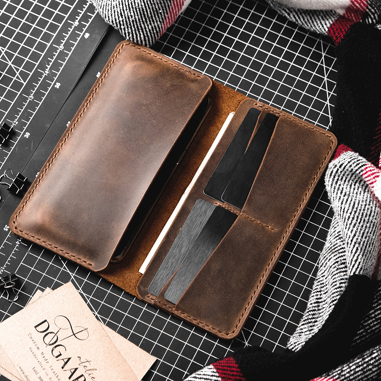 Leather long wallet v2 - Trendy Designs