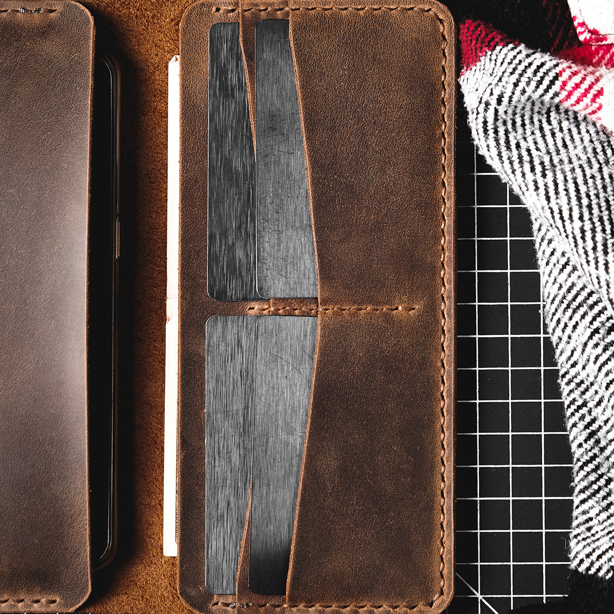 Leather long wallet v2 - Trendy Designs