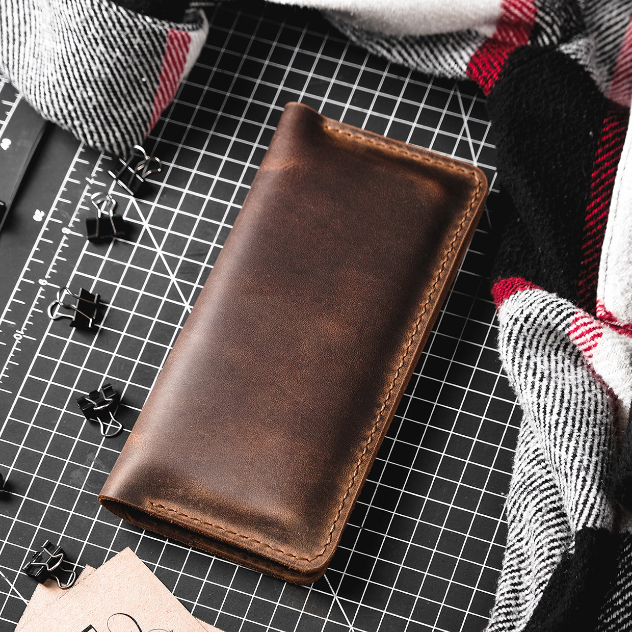 Leather long wallet v2 - Trendy Designs