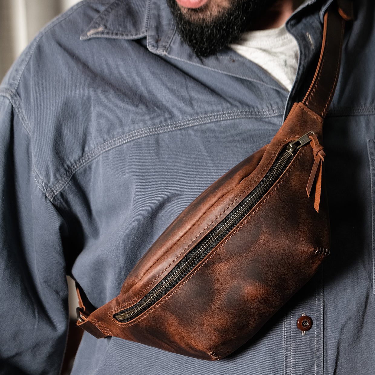 Leather Crossbody Bag v1 - Trendy Designs