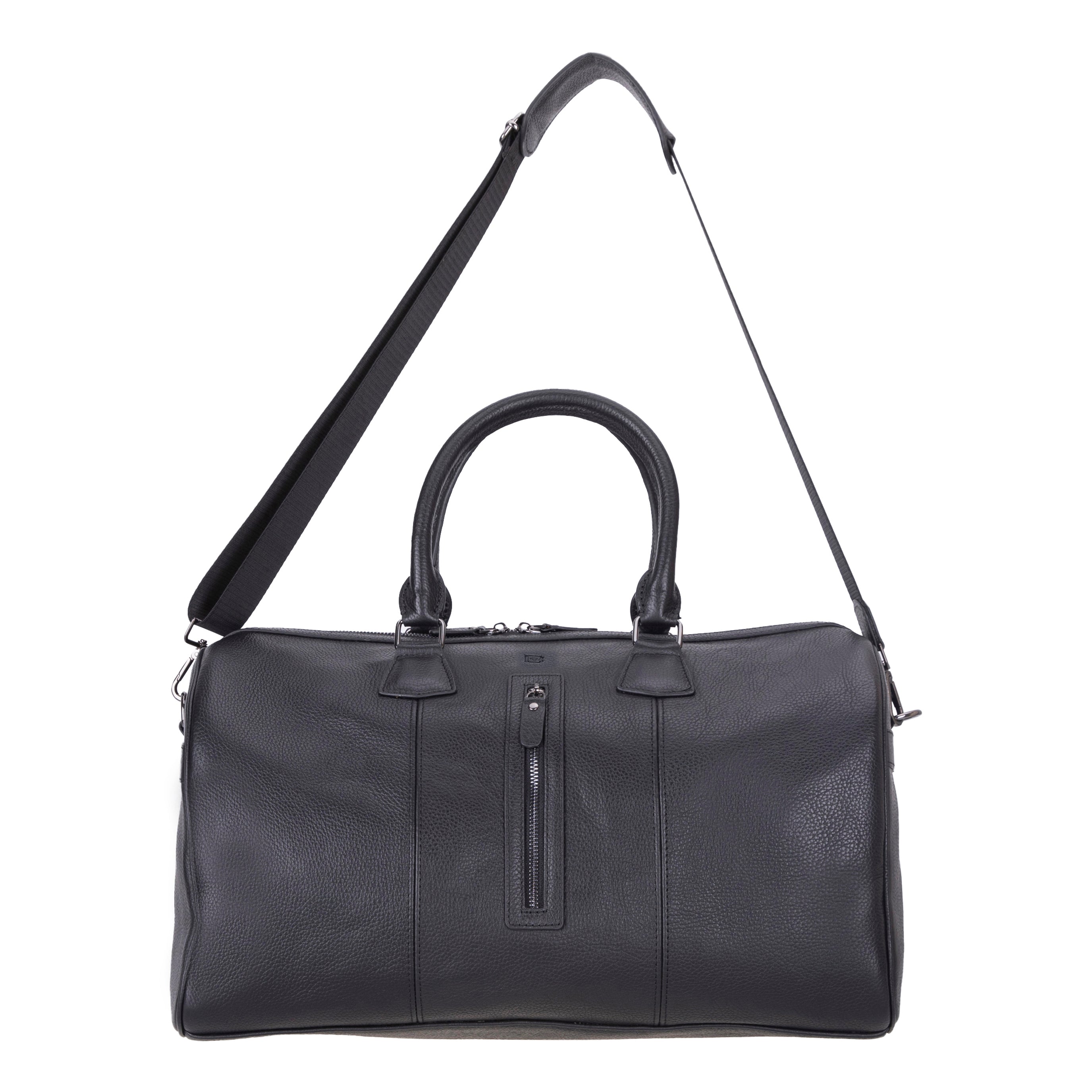 Crestiva Leather Weekend Duffle Bag