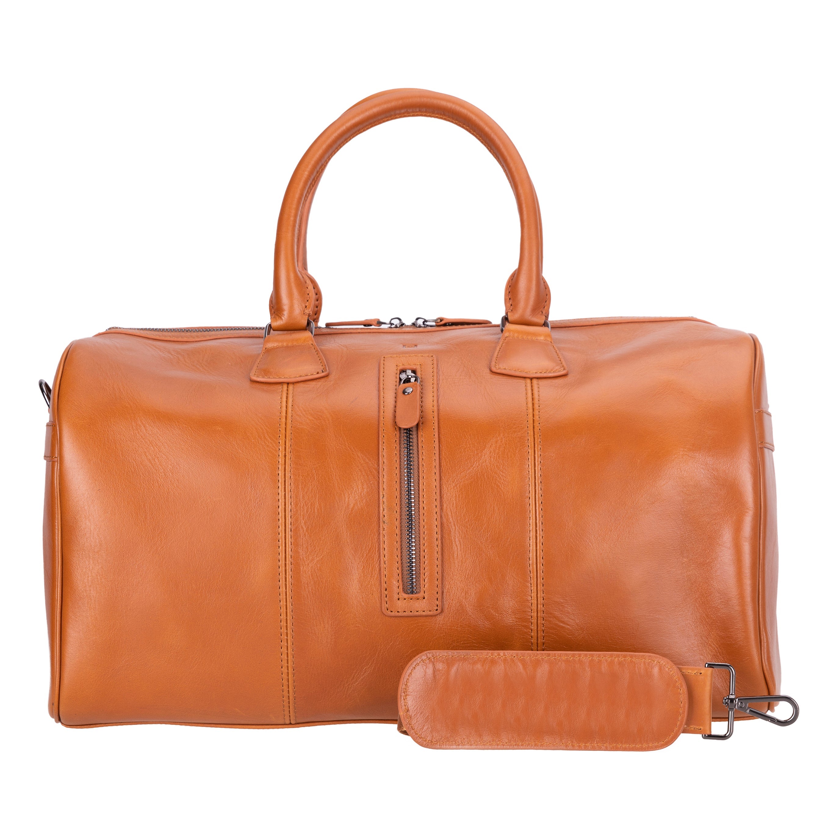 Crestiva Leather Weekend Duffle Bag