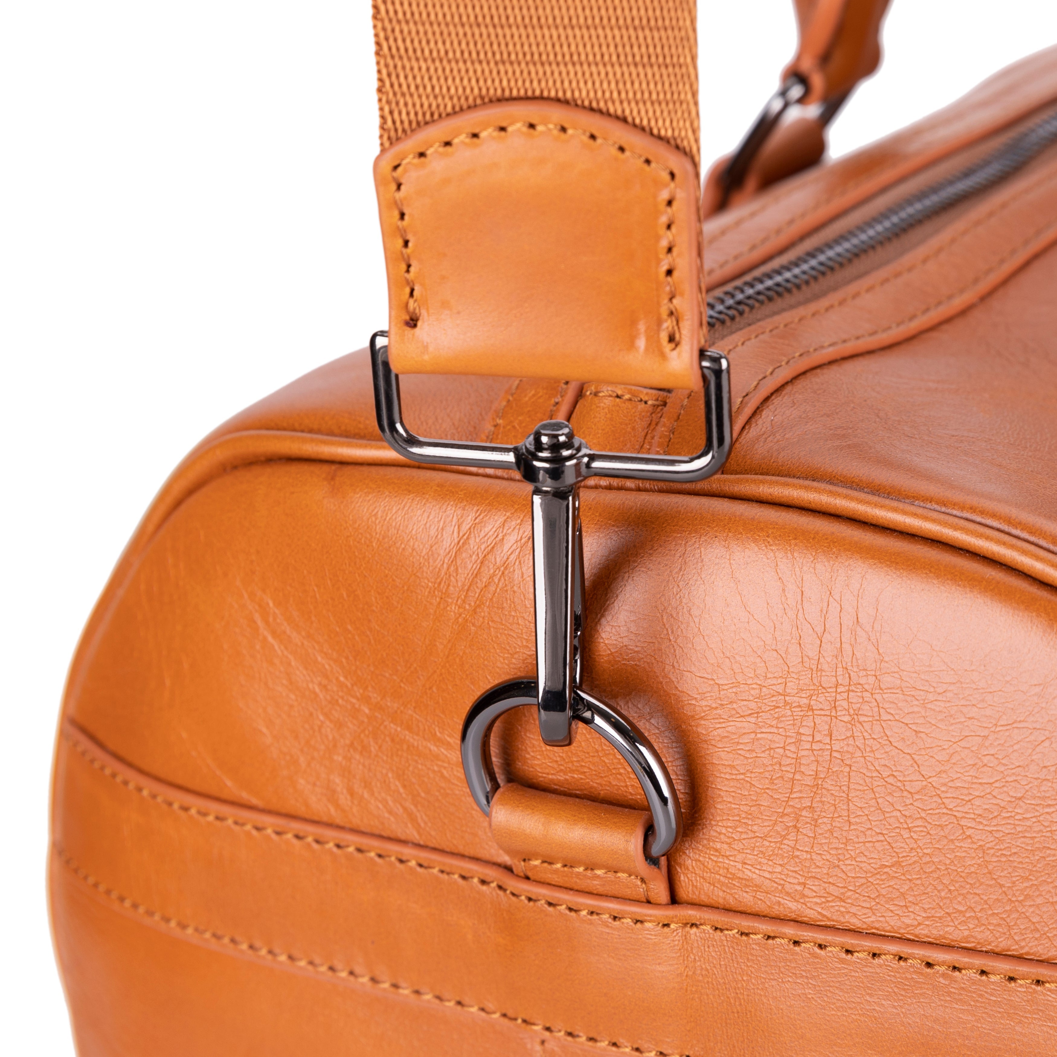 Crestiva Leather Weekend Duffle Bag