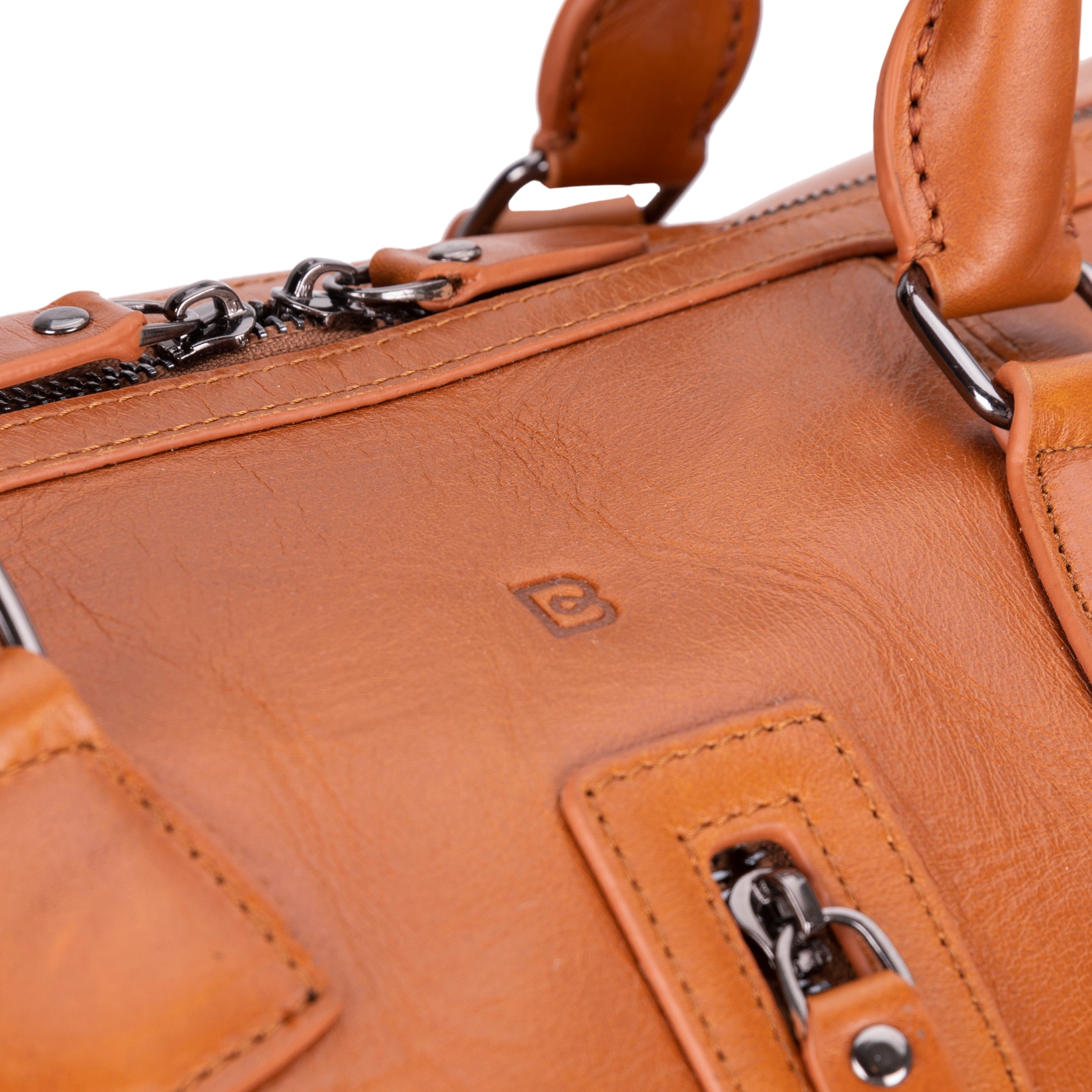Crestiva Leather Weekend Duffle Bag