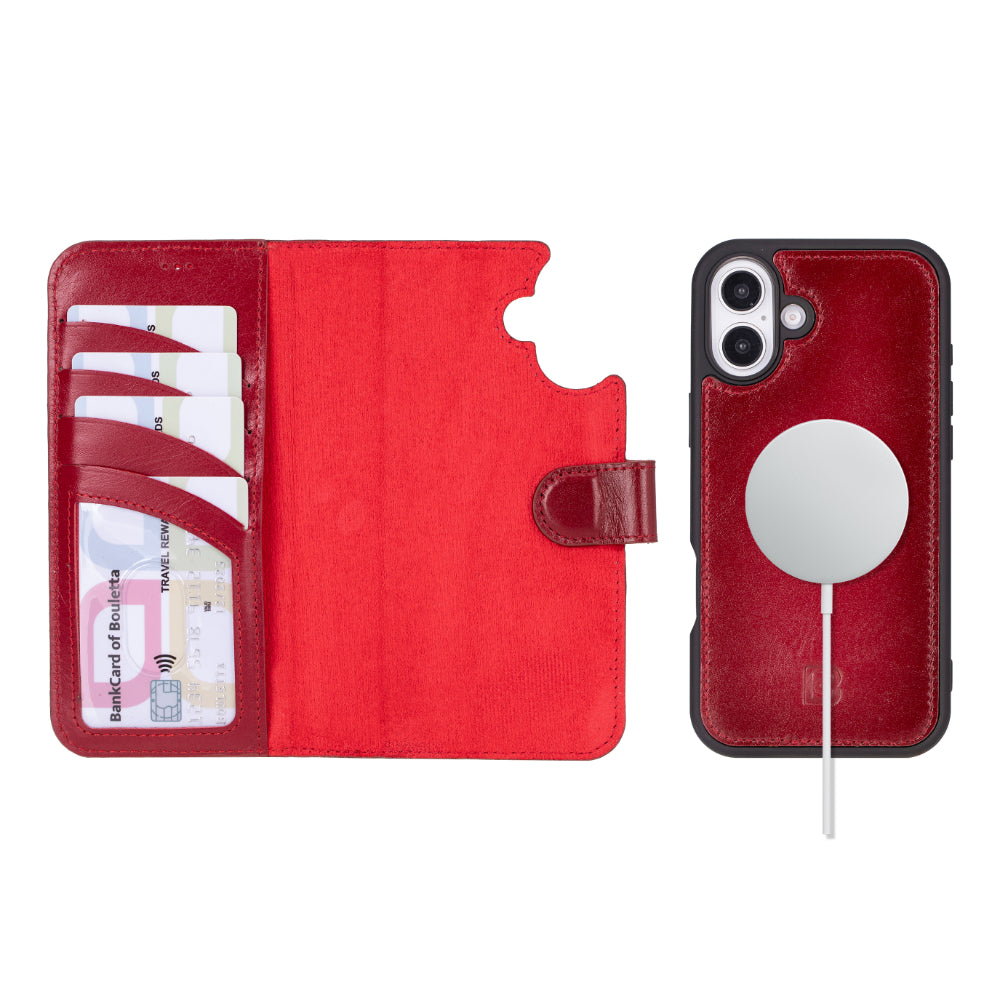 Magic iPhone 16 Leather Detachable Wallet Case