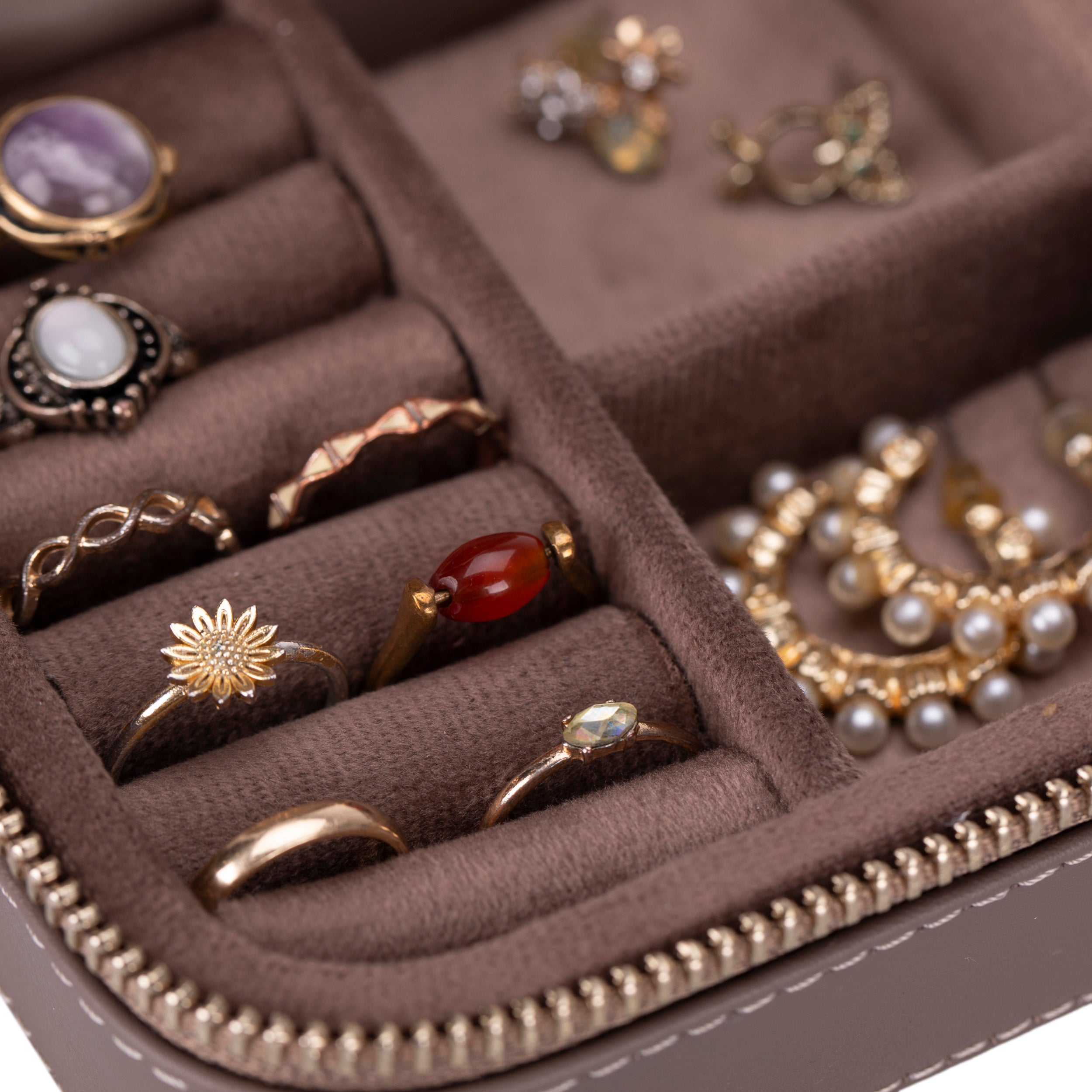 Perlyon Leather Jewelry Box