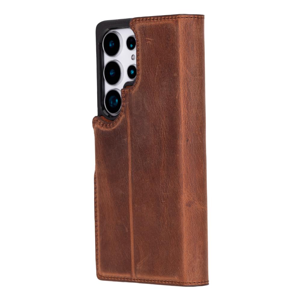 Magic Samsung Galaxy S25 Ultra Leather Detachable Wallet Case