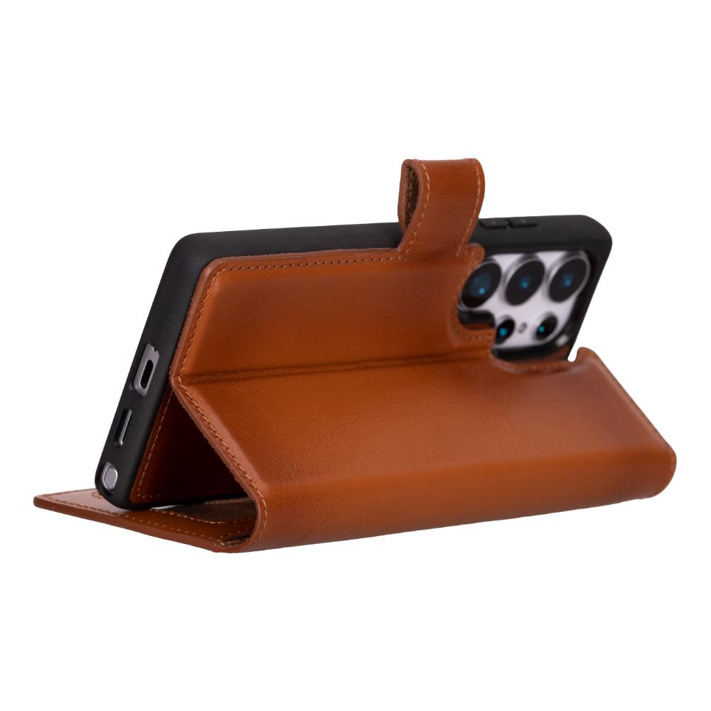 Magic Samsung Galaxy S25 Ultra Leather Detachable Wallet Case