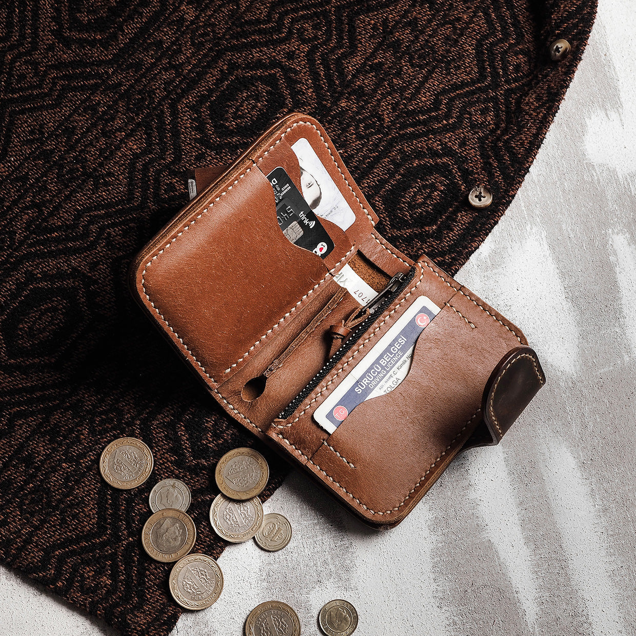 Leather wallet - RAGNA - Luxury Picks