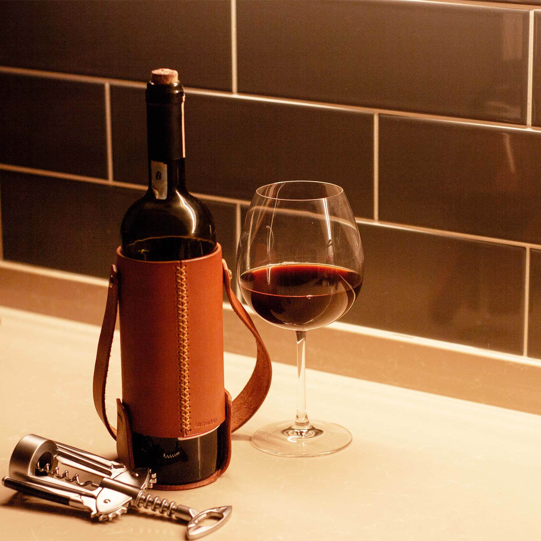 Wine Carrying Bag / Leather Wine Case