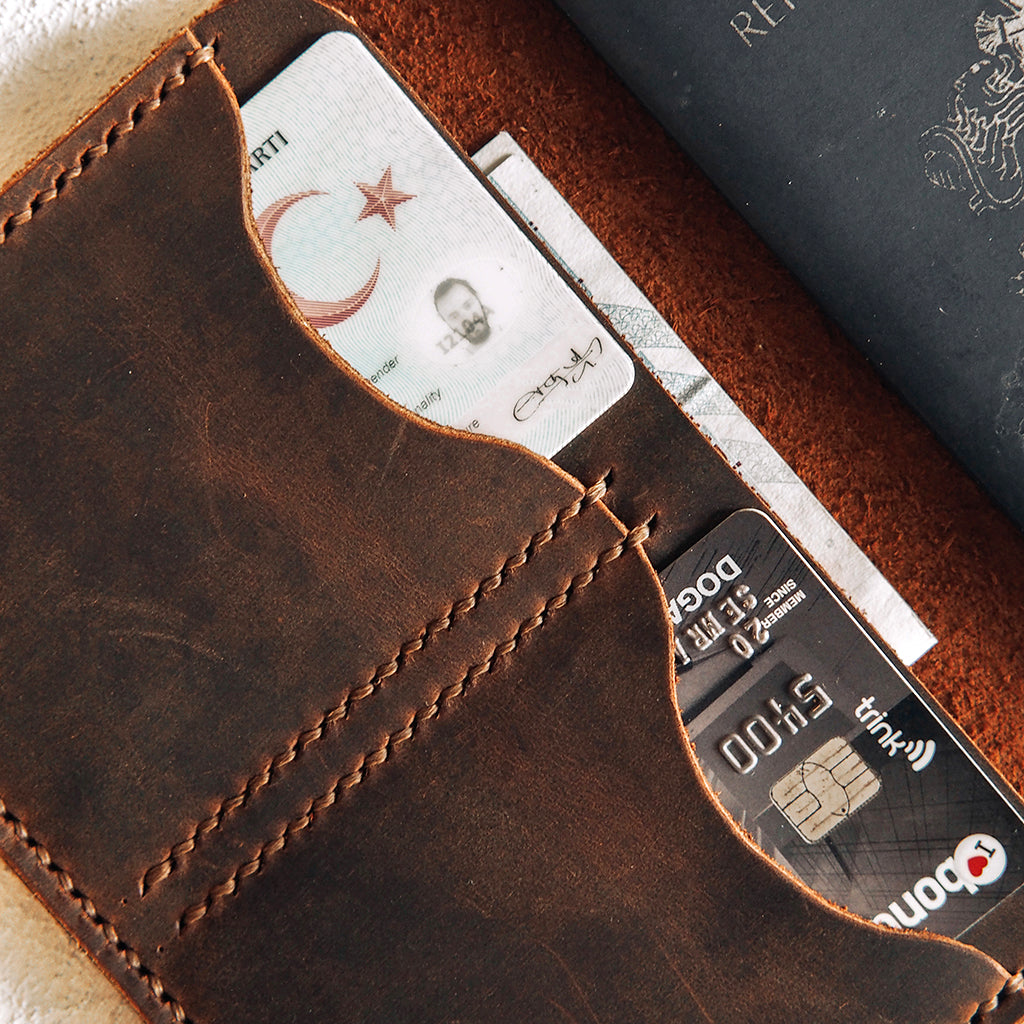 ANTARES leather passport wallet - Unique Ideas