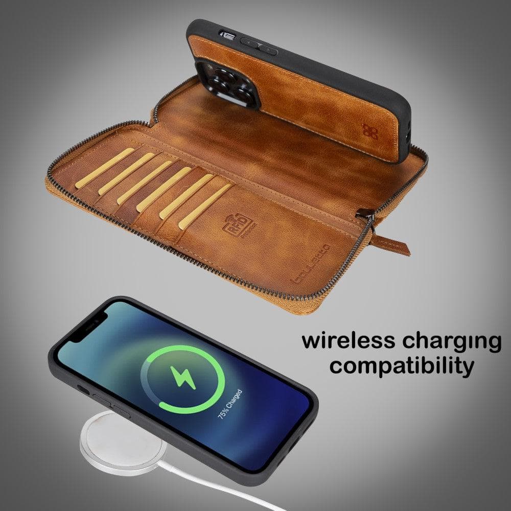 Pouch Magic iPhone 14 Pro Max Detachable Leather Wallet Case