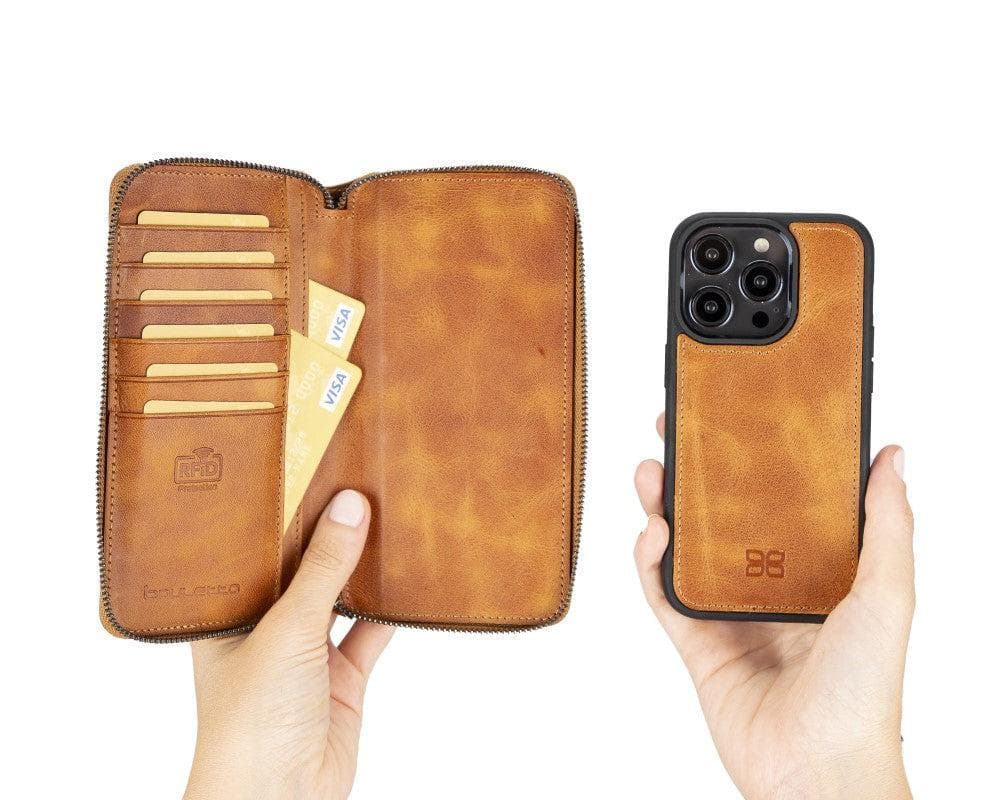 Pouch Magic iPhone 14 Pro Max Detachable Leather Wallet Case
