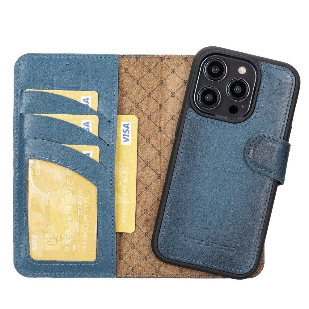 Magic iPhone 14 Pro Max Colorful Leather Detachable Wallet Case