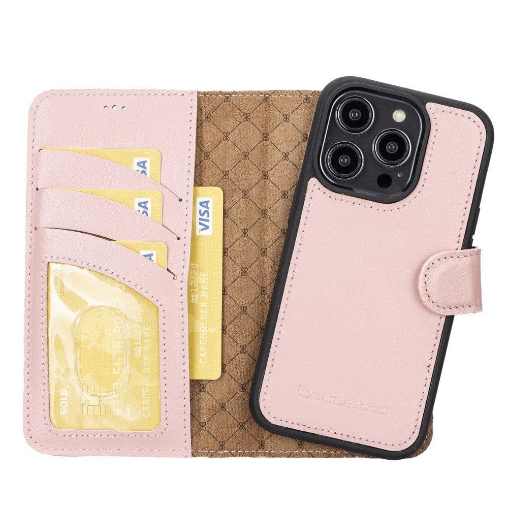 Magic iPhone 14 Pro Max Colorful Leather Detachable Wallet Case