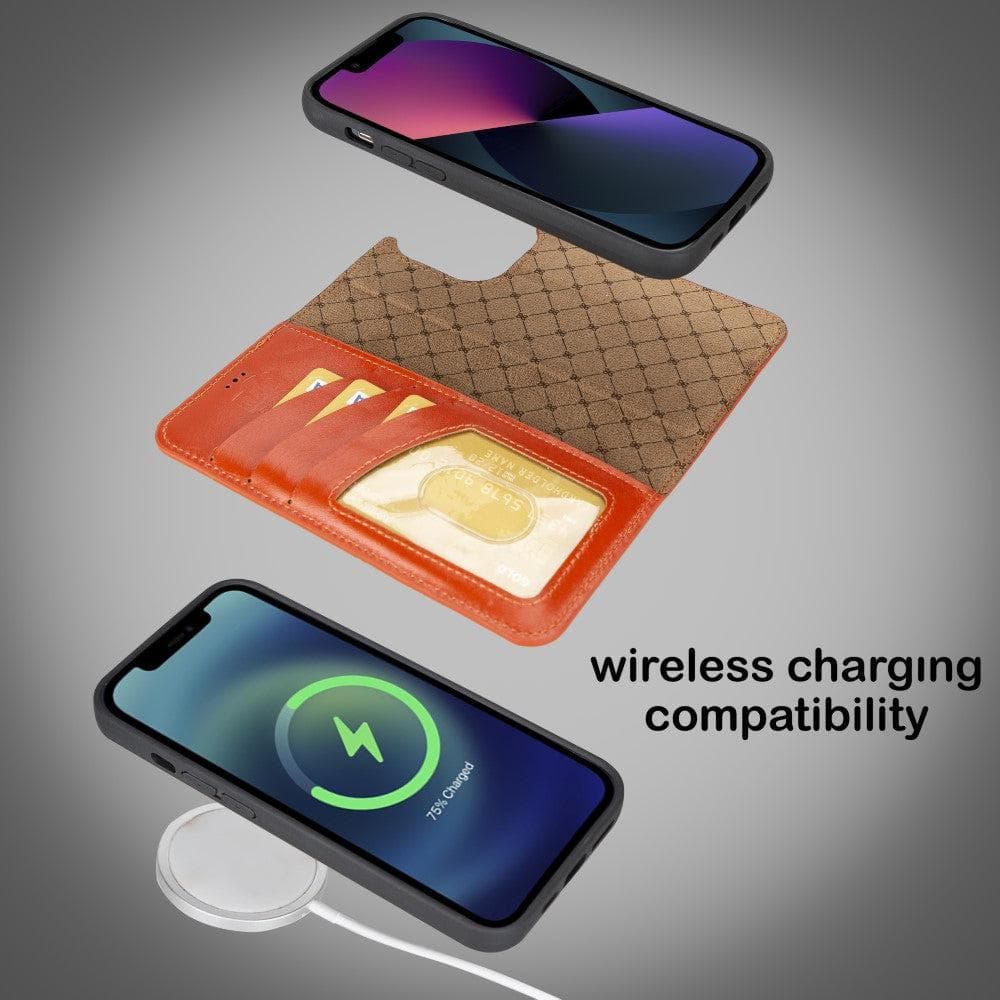 Magic iPhone 14 Pro Max Colorful Leather Detachable Wallet Case