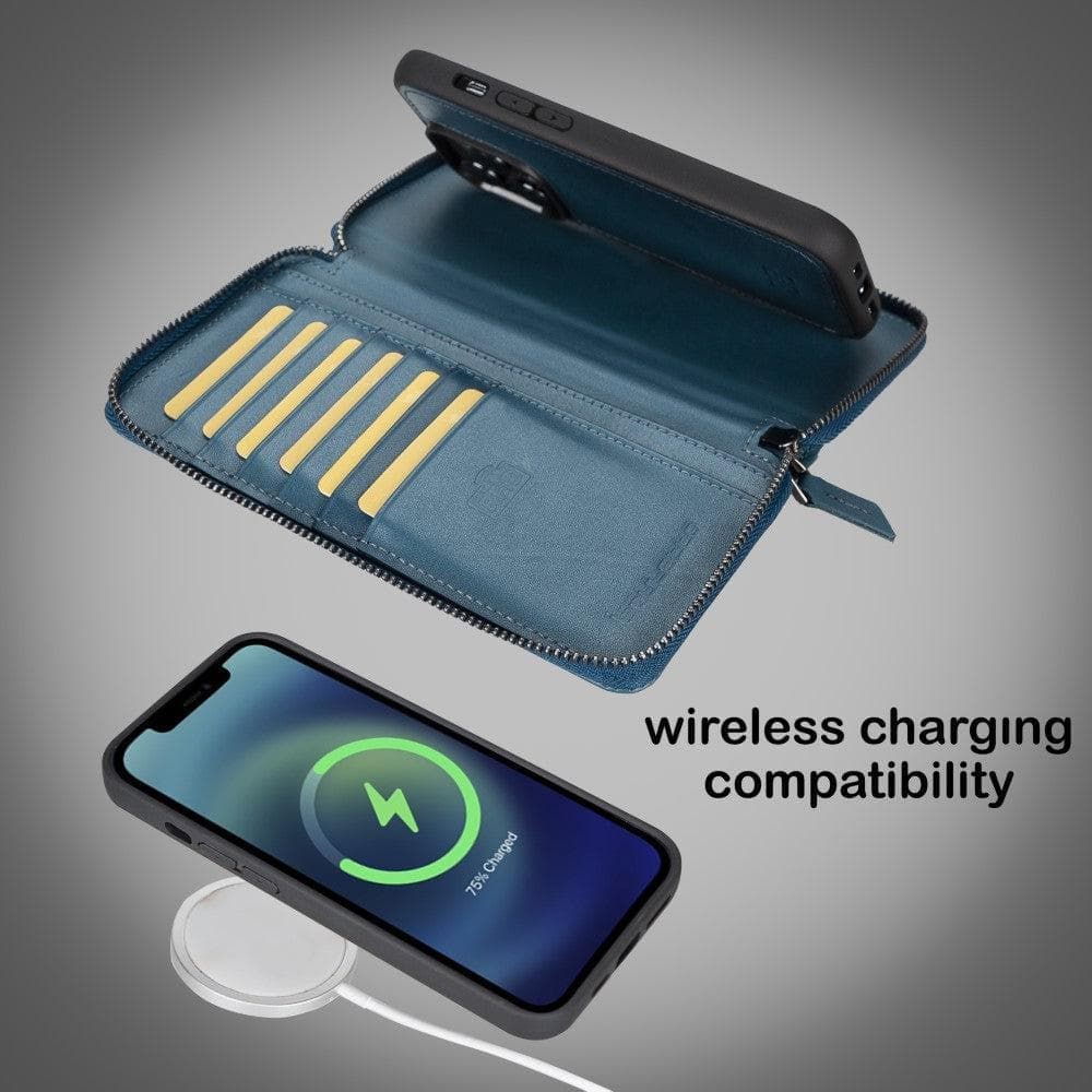 Pouch Magic iPhone 15 Detachable Leather Wallet Case