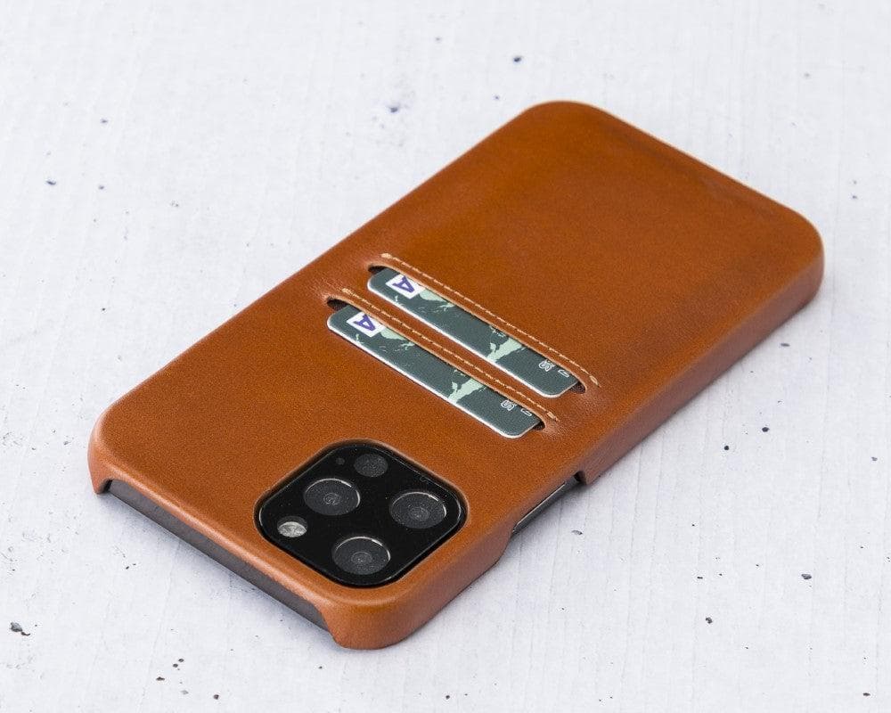 Apple iPhone 12 Series Ultra Cover Card Holder / UC iPhone 12 Pro 6.1" / Tan Bouletta