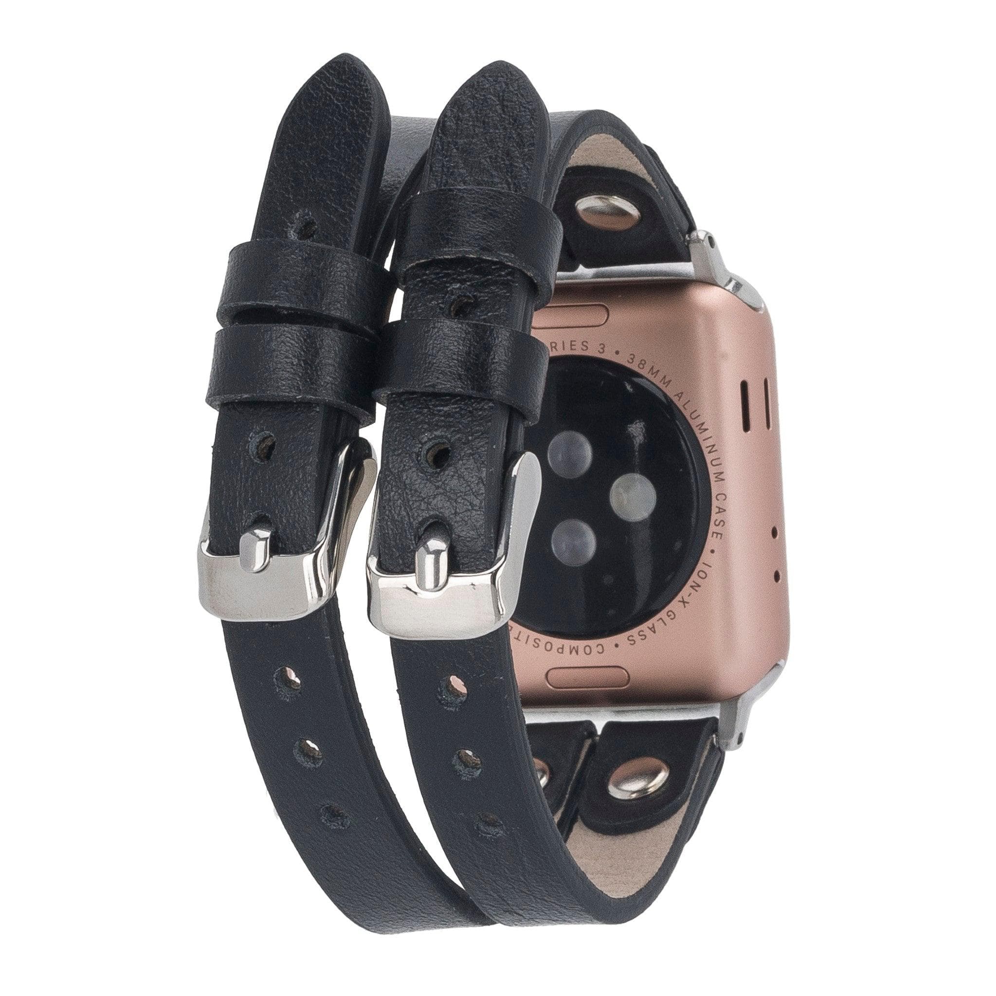 Durham Ely Leather Apple Watch Double Band