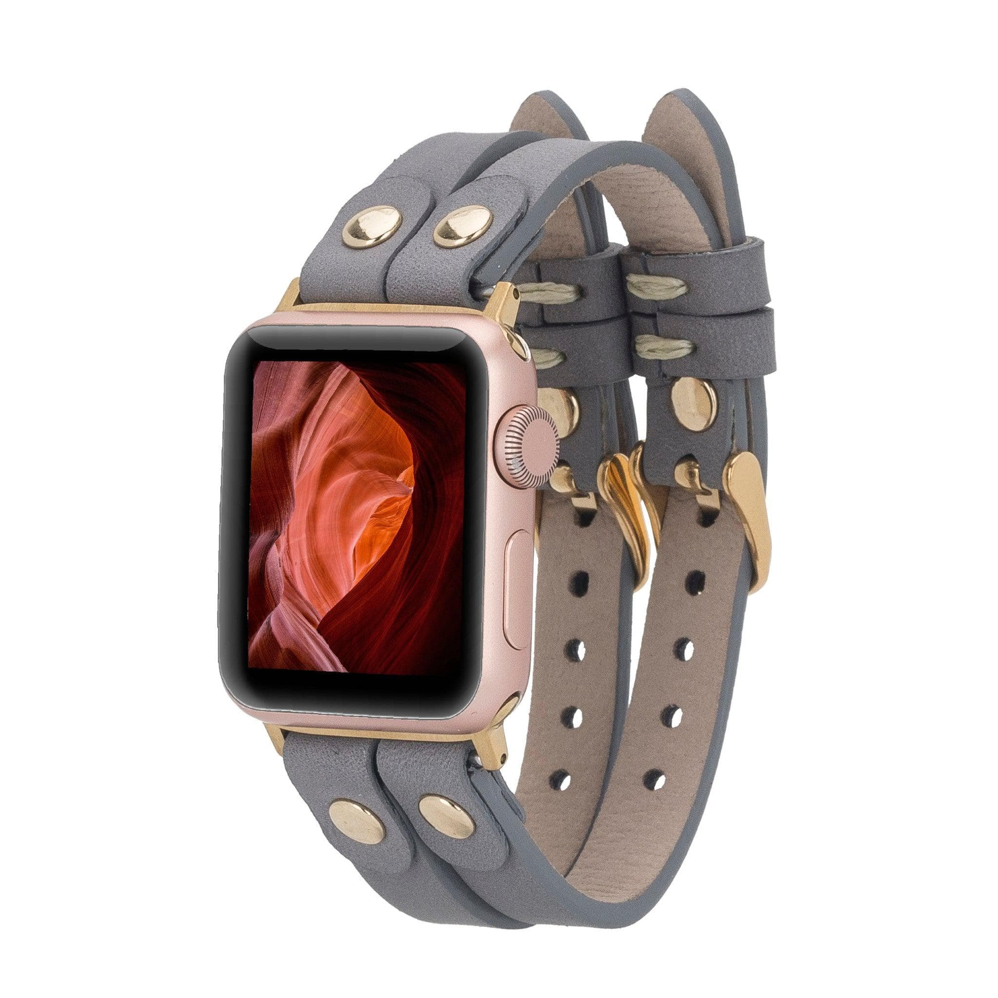 Durham Ely Leather Apple Watch Double Band
