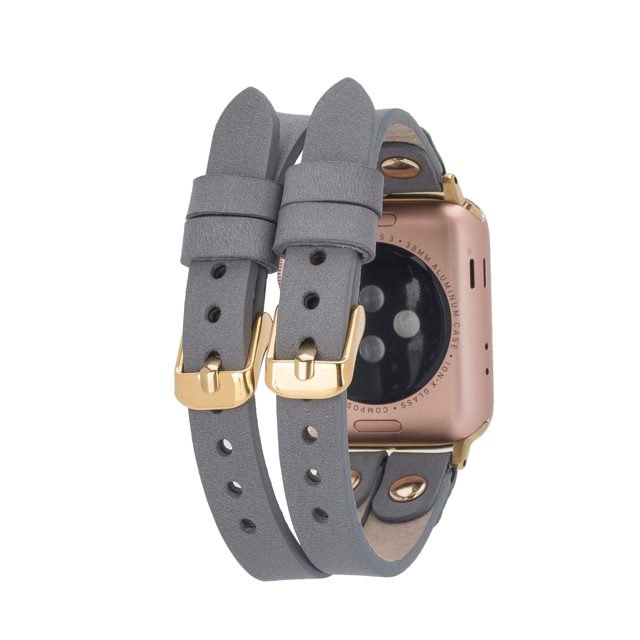 Durham Ely Leather Apple Watch Double Band