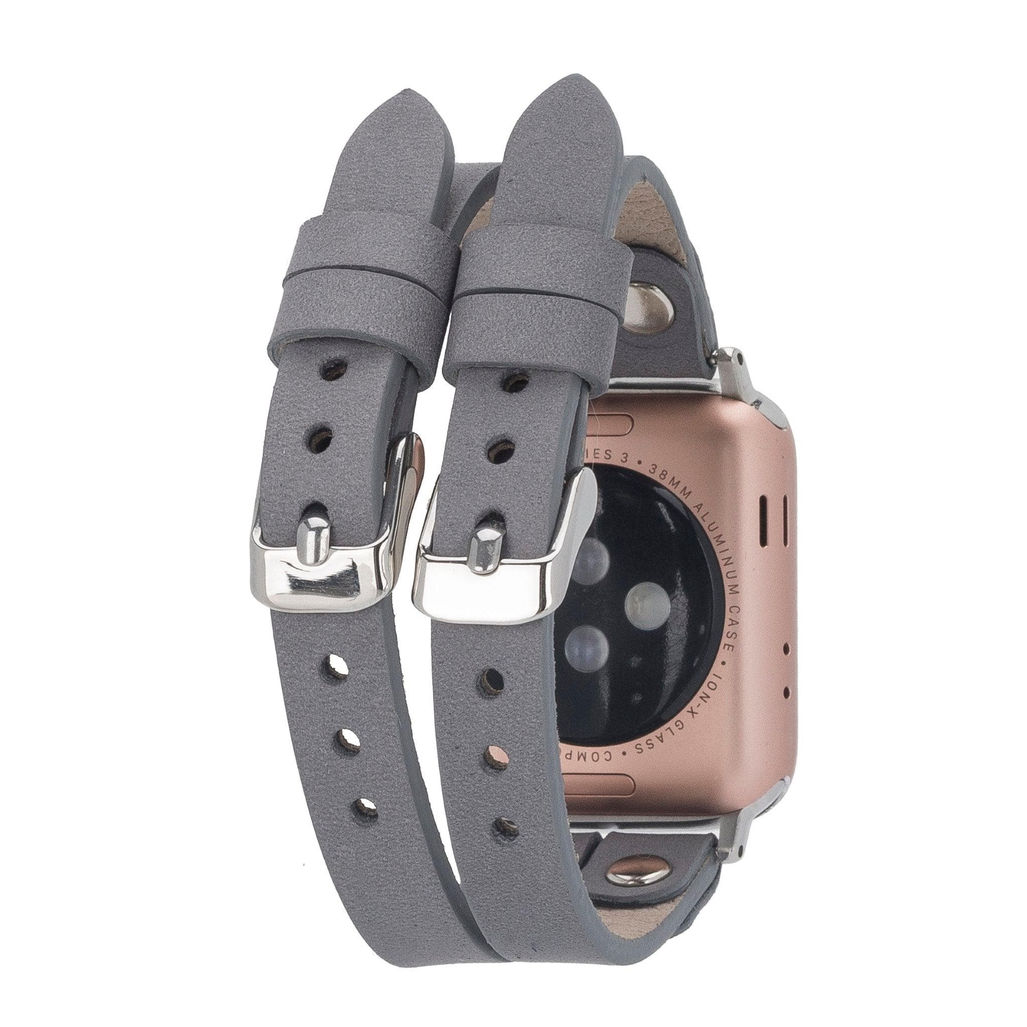 Durham Ely Leather Apple Watch Double Band