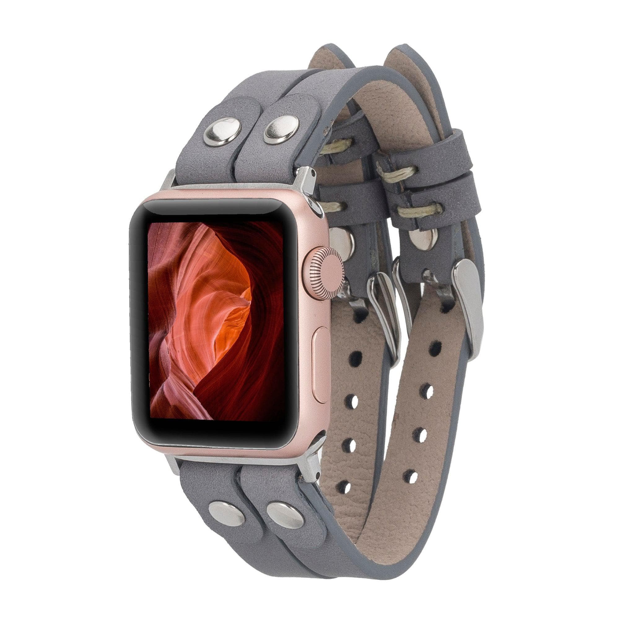 Durham Ely Leather Apple Watch Double Band