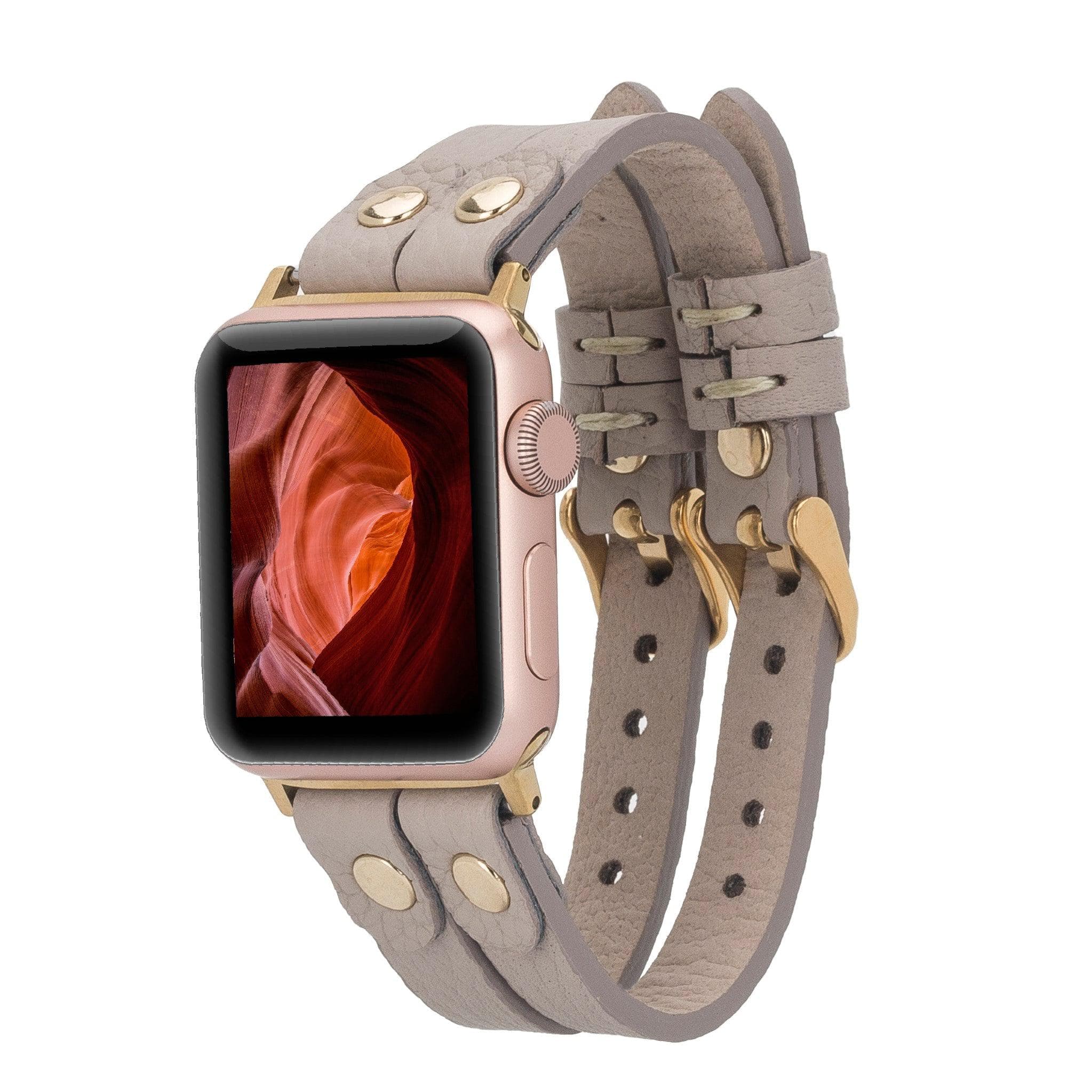 Durham Ely Leather Apple Watch Double Band