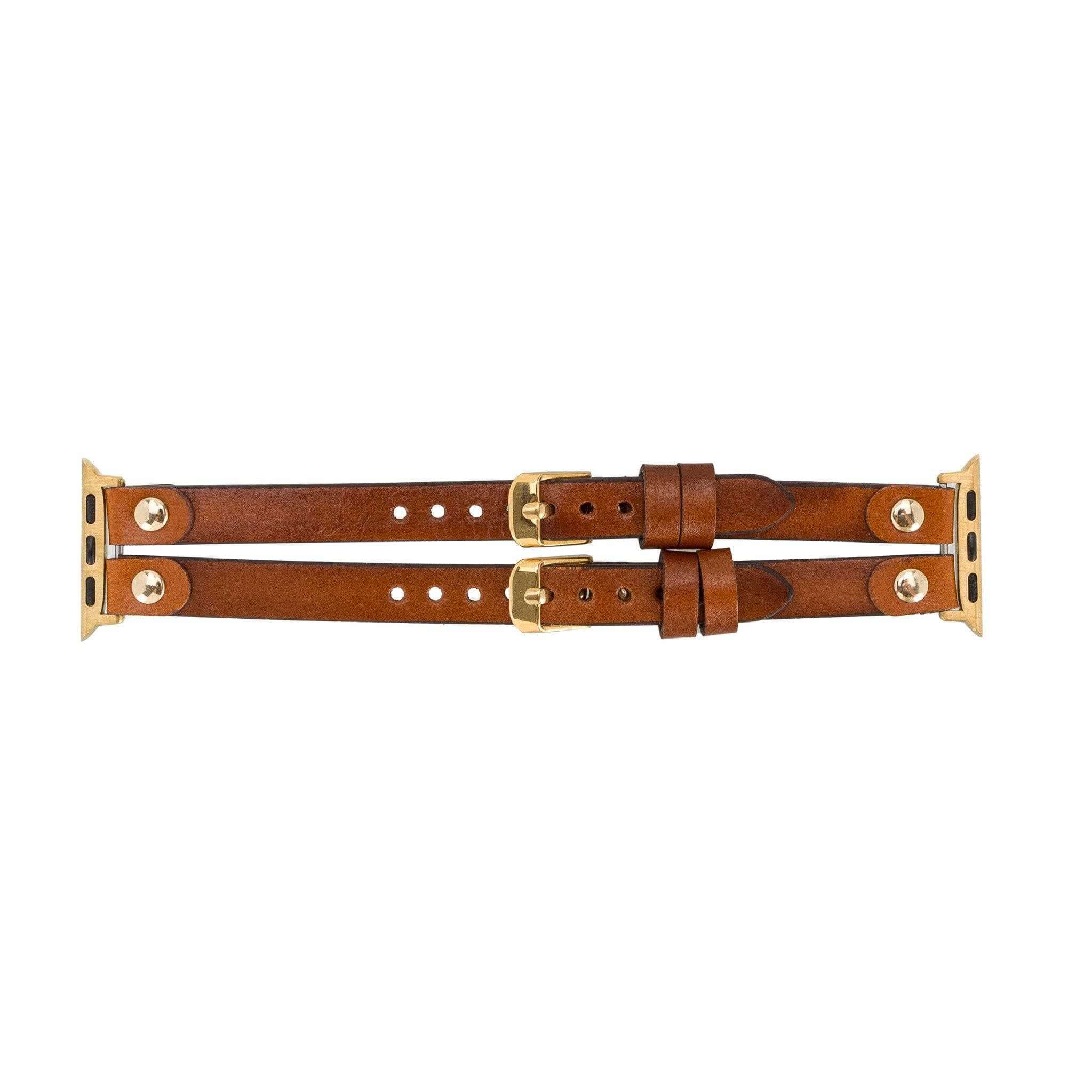 Durham Ely Leather Apple Watch Double Band